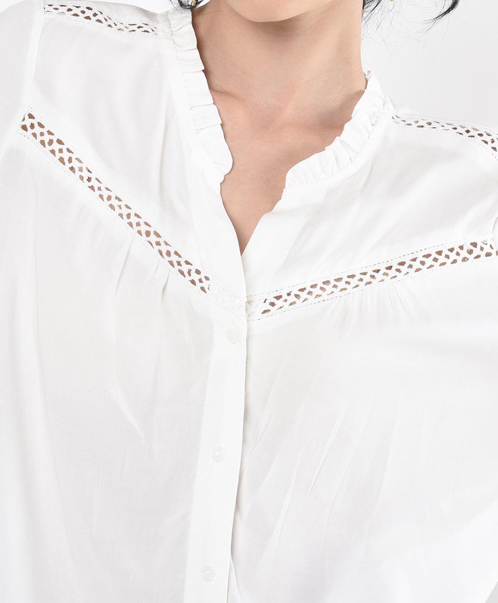 Blusa mujer encaje calado Blusa mujer encaje calado