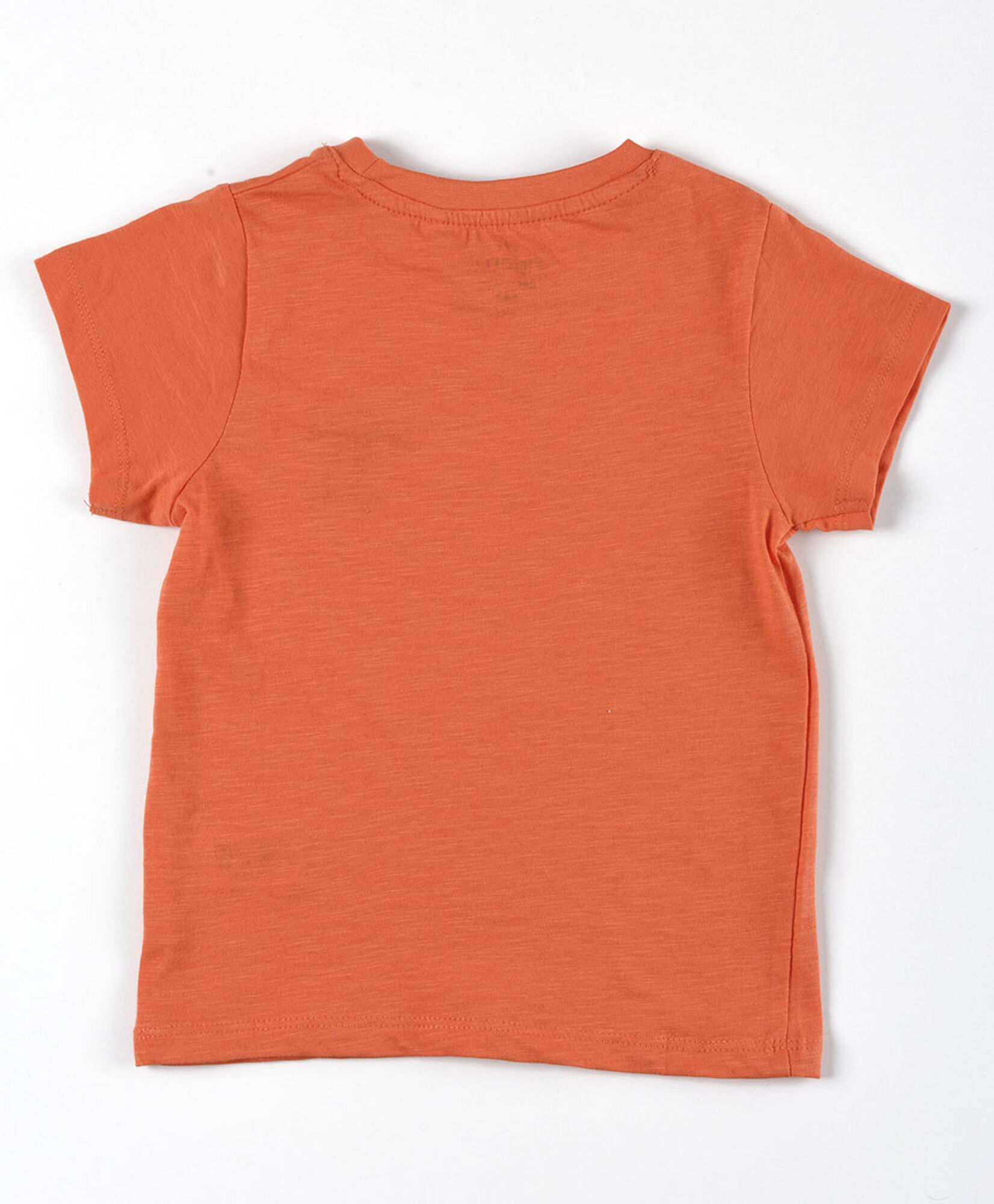 Polera bebé dinosaurio skate naranja Polera bebé dinosaurio skate naranja