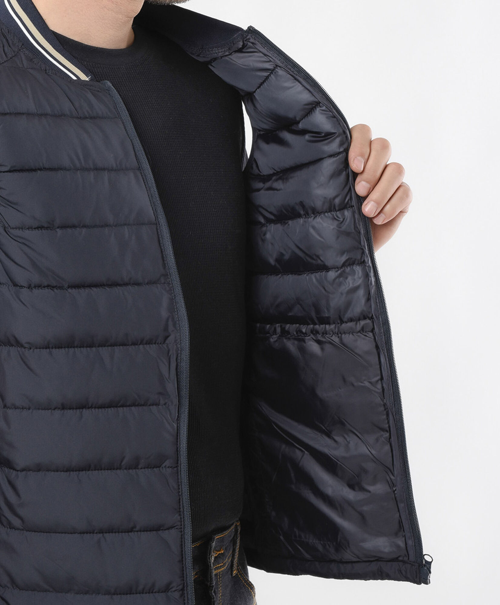 Parka hombre acolchada sin mangas Parka hombre acolchada sin mangas