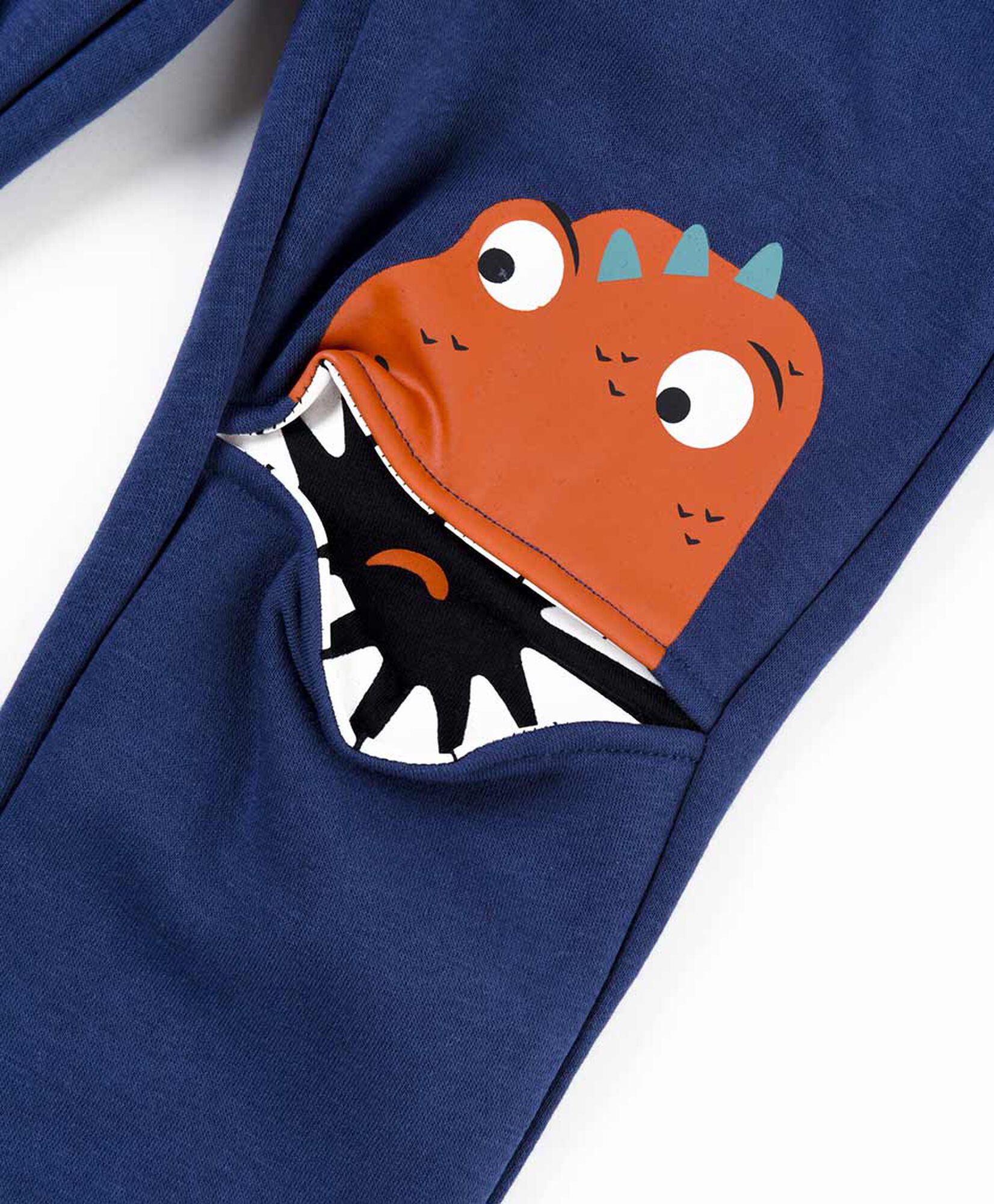 Pantalón de buzo bebé cara monster Pantalón de buzo bebé cara monster