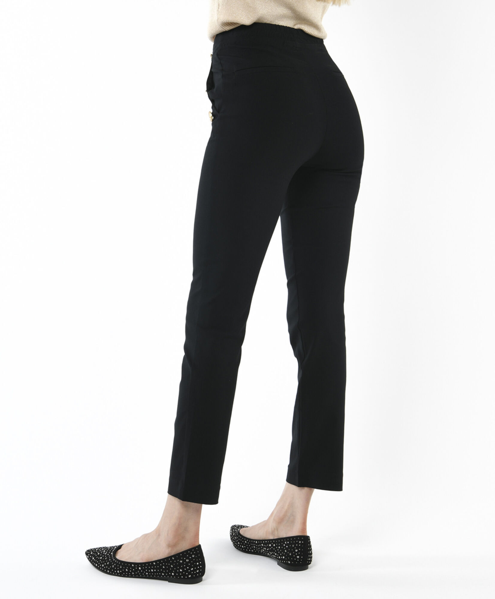 Pantalón mujer botones skinny fit Pantalón mujer botones skinny fit