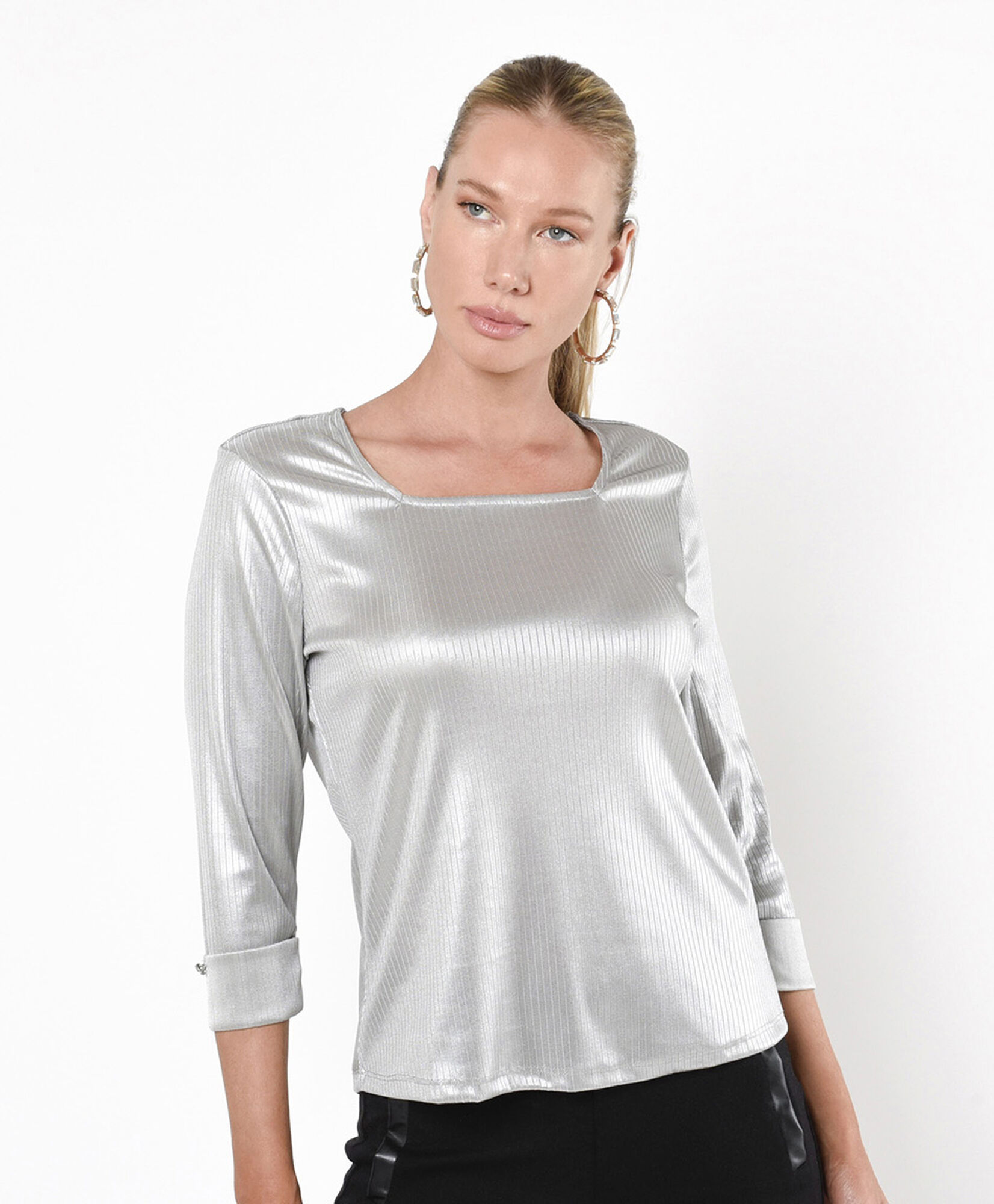 Polera mujer metalizada Polera mujer metalizada