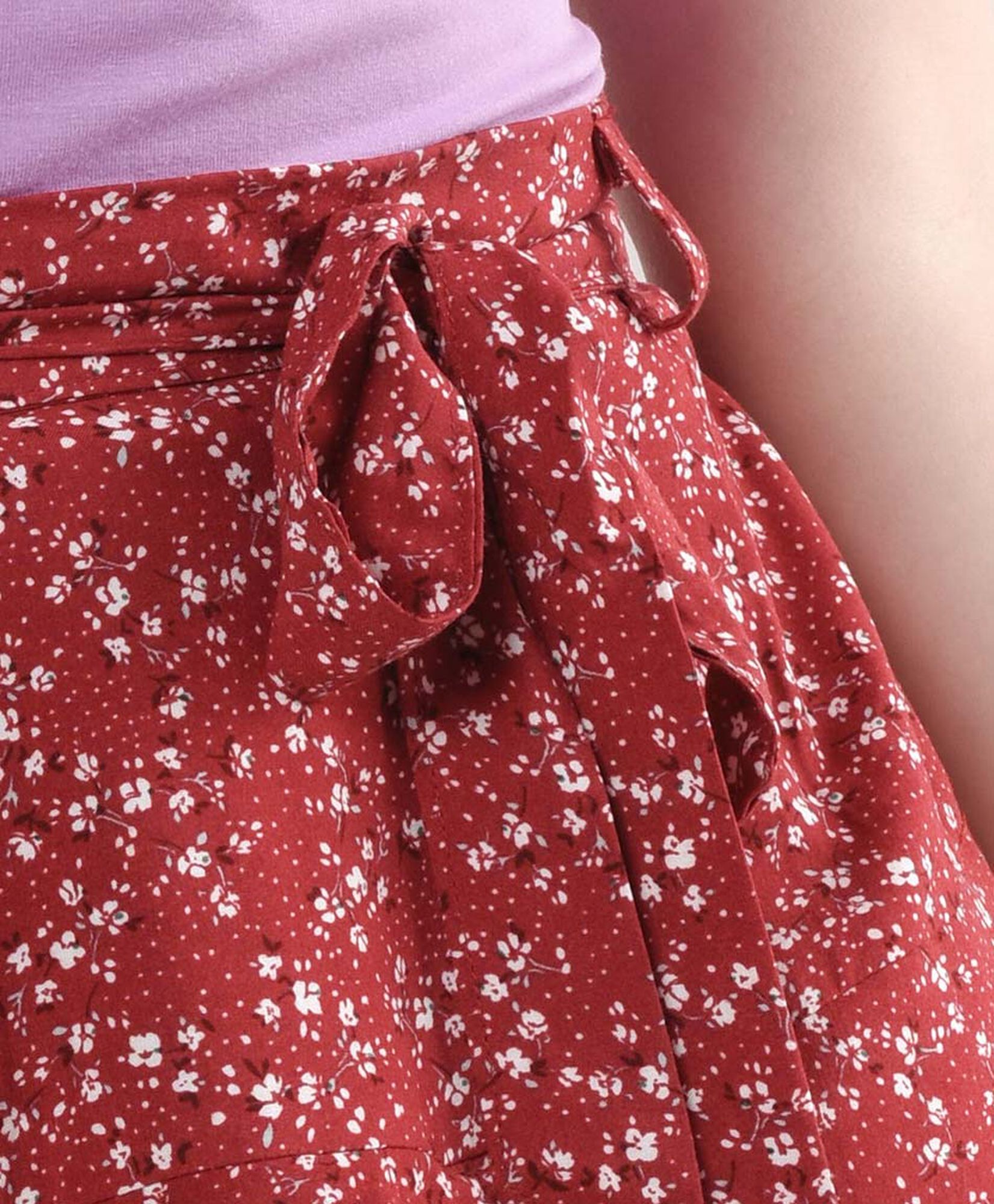 Falda mujer floreada lazo Falda mujer floreada lazo