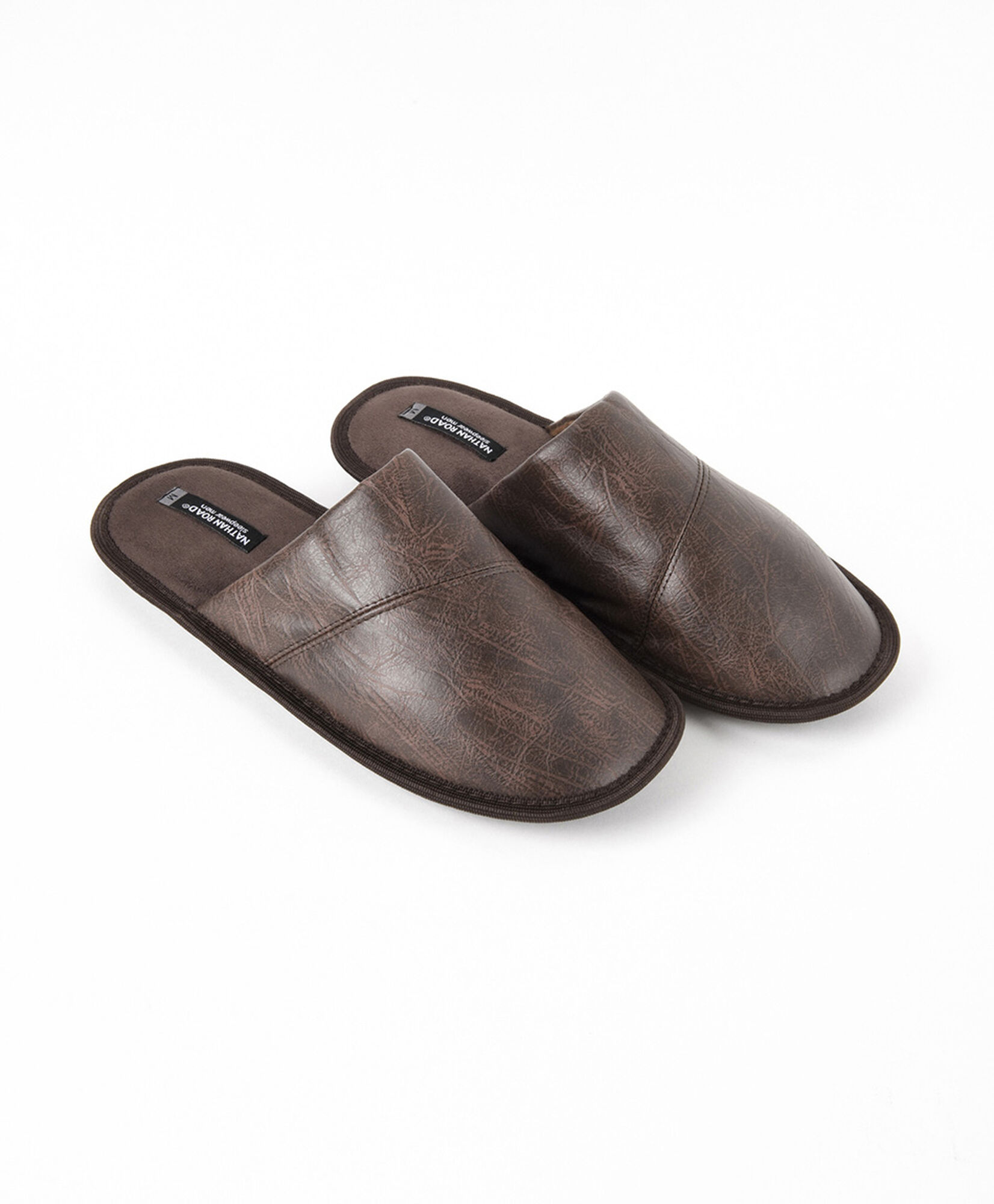 Pantufla hombre cuerina y gamuza Pantufla hombre cuerina y gamuza