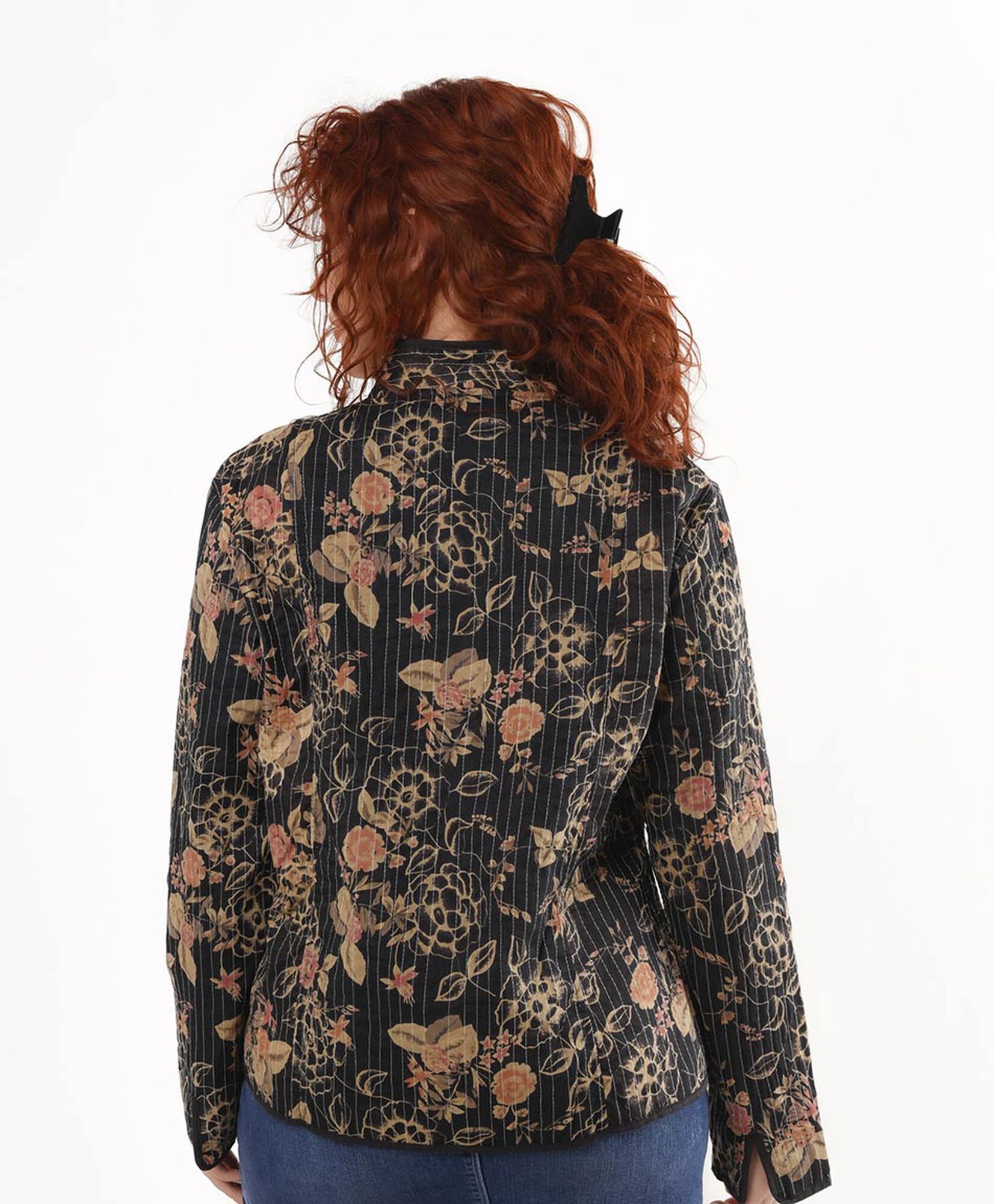 Chaqueta mujer estampada botones Chaqueta mujer estampada botones