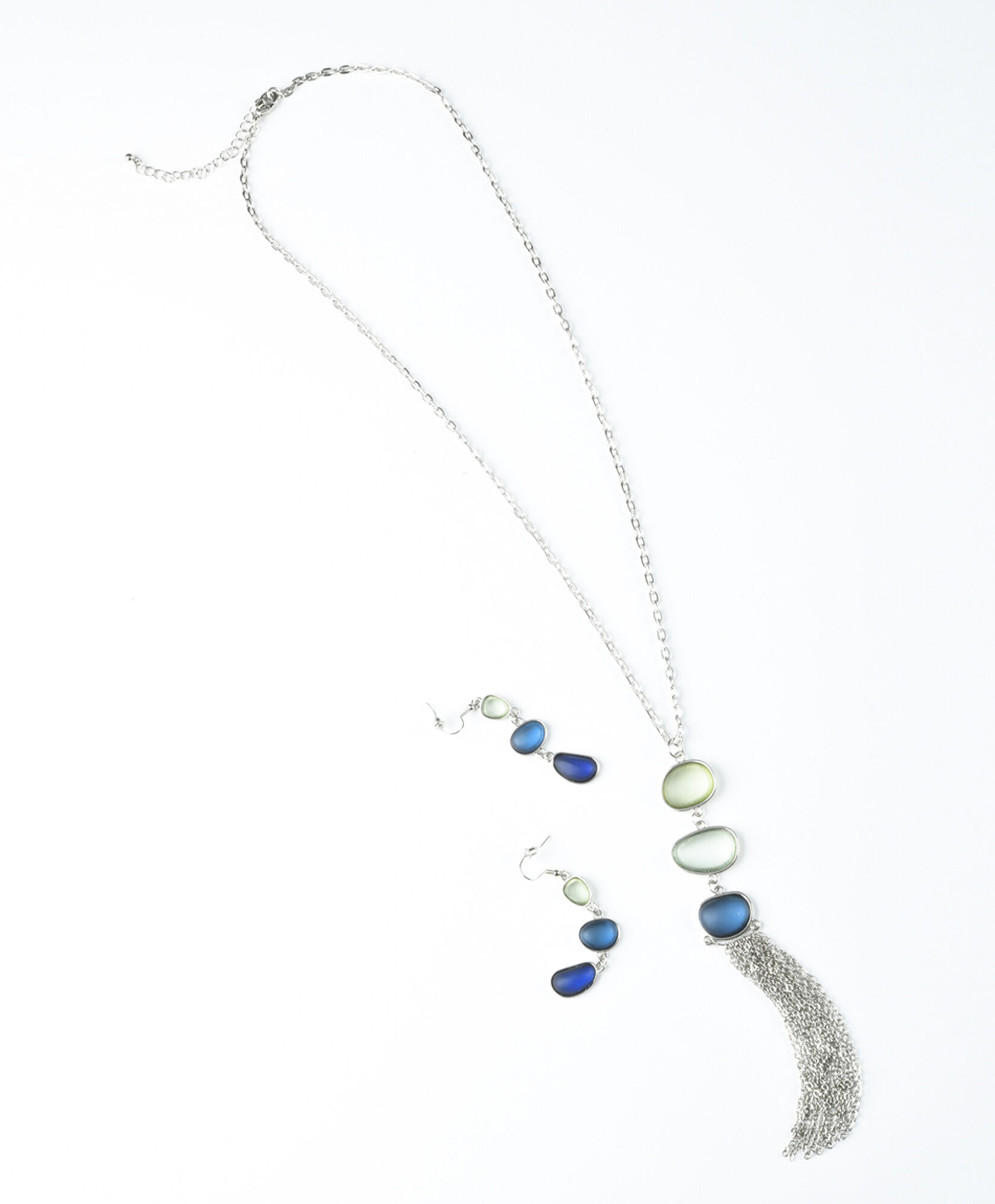 Set collar + aros mujer piedras Set collar + aros mujer piedras