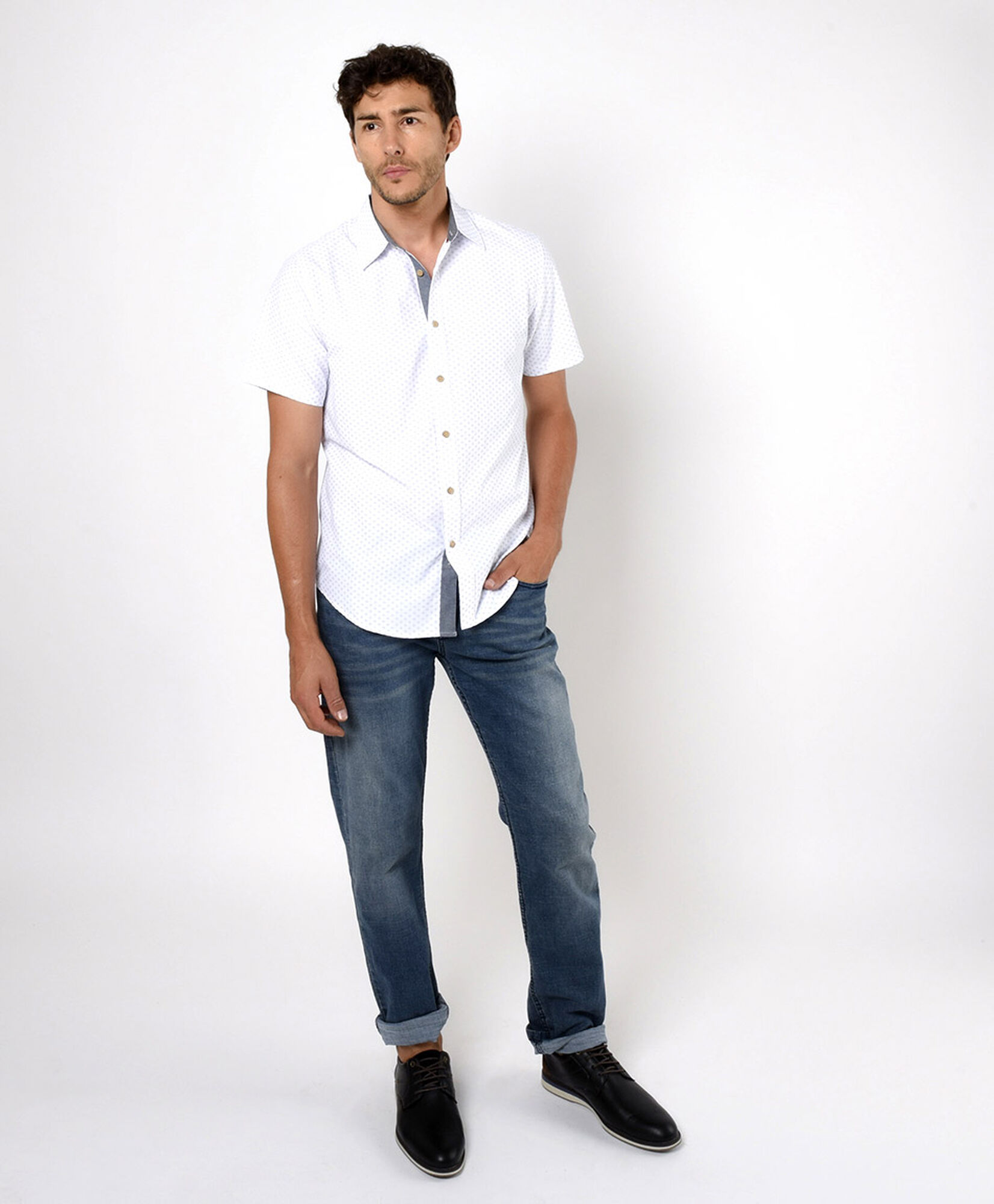 Camisa hombre mini estampado Camisa hombre mini estampado