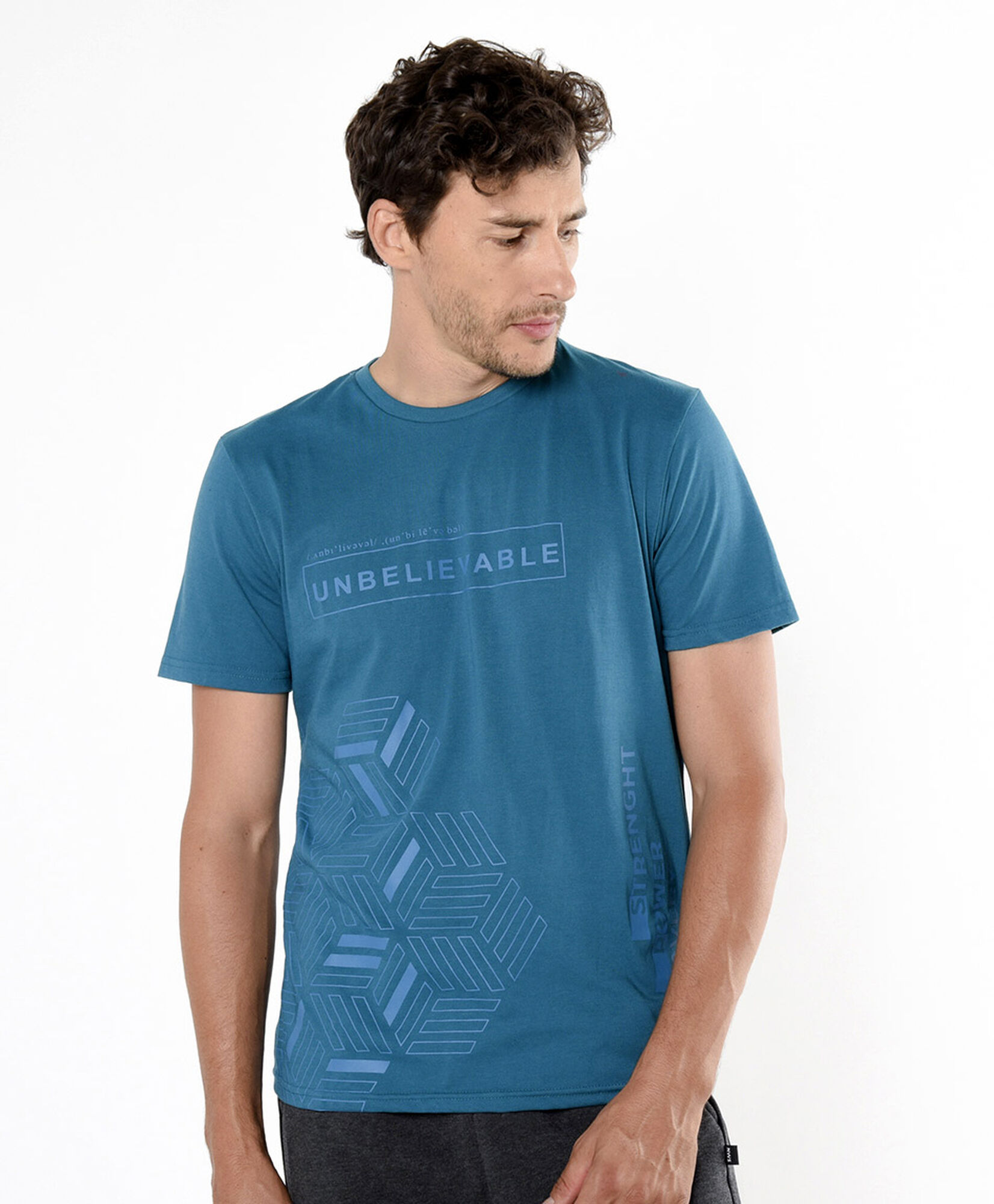 Polera deportiva hombre frase y figuras Polera deportiva hombre frase y figuras