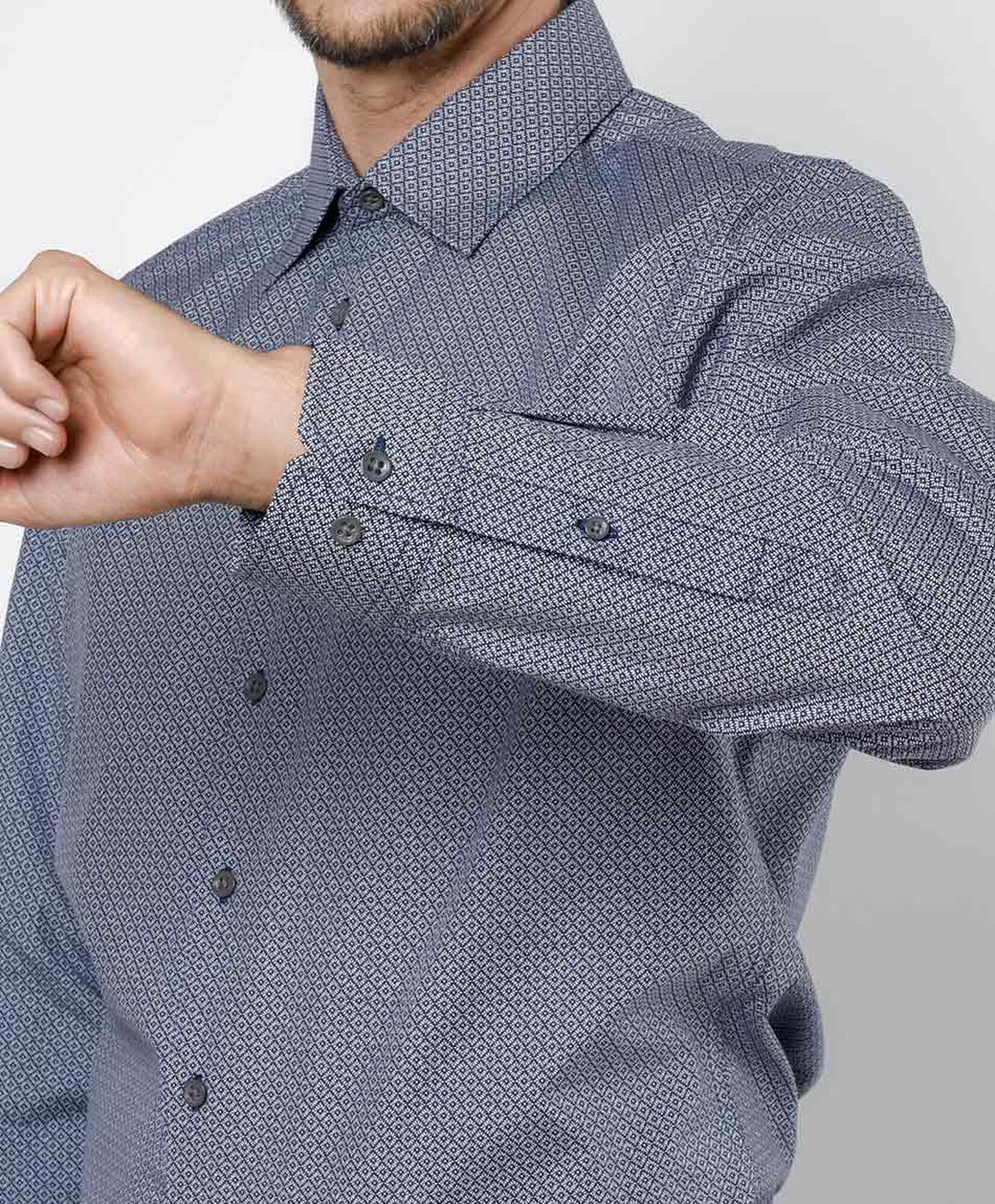 Camisa hombre mini rombos Camisa hombre mini rombos