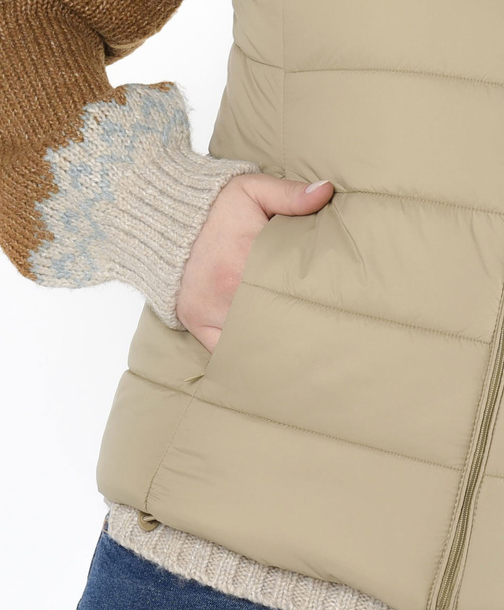 Parka mujer costuras sin mangas Parka mujer costuras sin mangas
