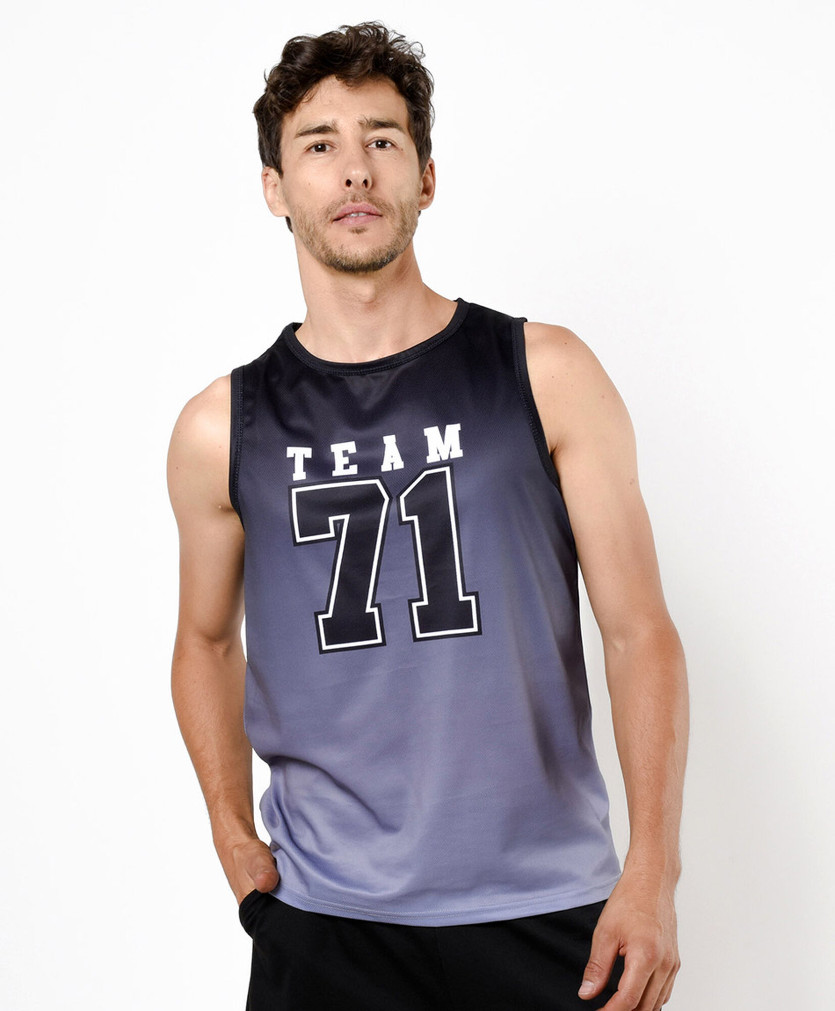 Polera deportiva hombre degradé Polera deportiva hombre degradé