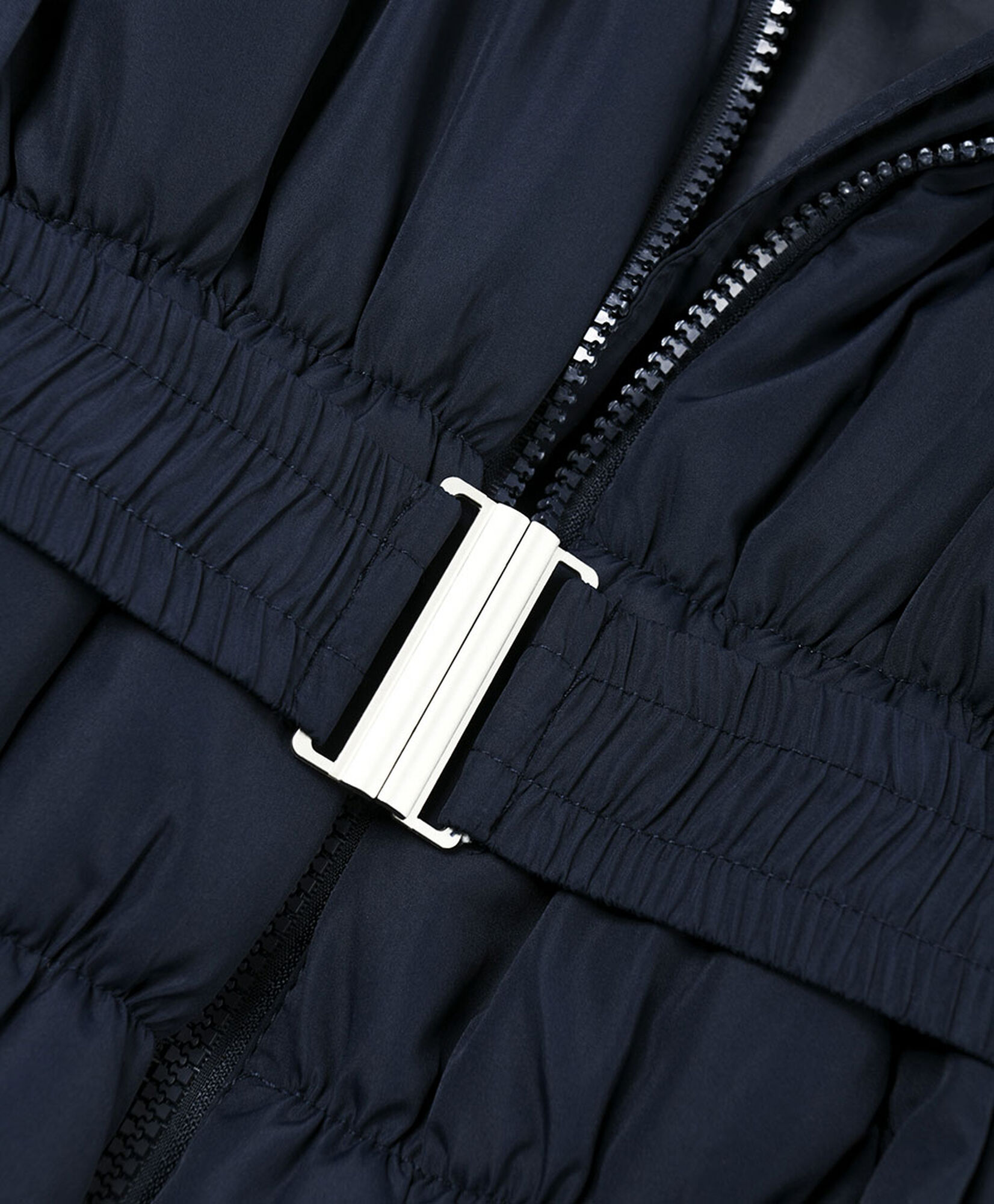 Parka escolar larga con cinturón Parka escolar larga con cinturón