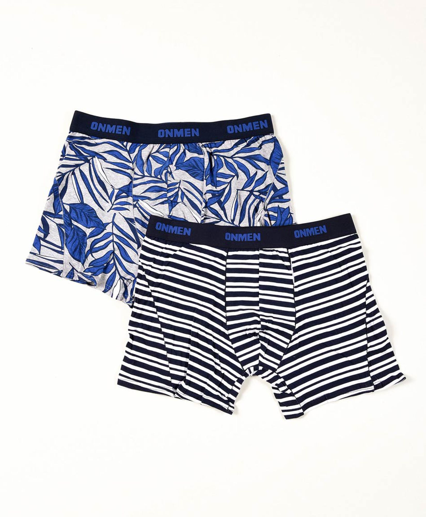 Pack 2 boxer hombre hojas y líneas Pack 2 boxer hombre hojas y líneas