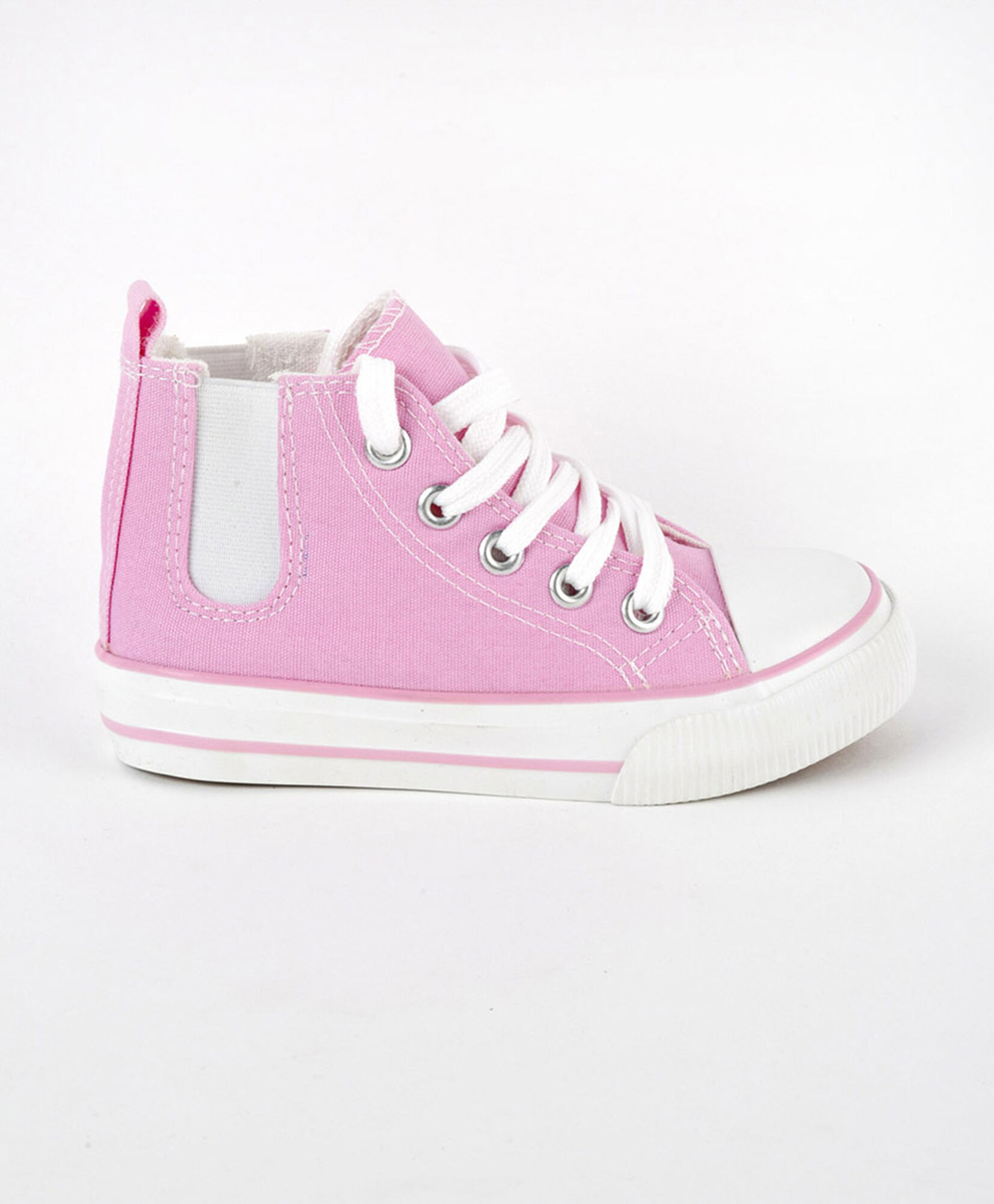 Zapatilla infantil caña alta elástico rosada Zapatilla infantil caña alta elástico rosada