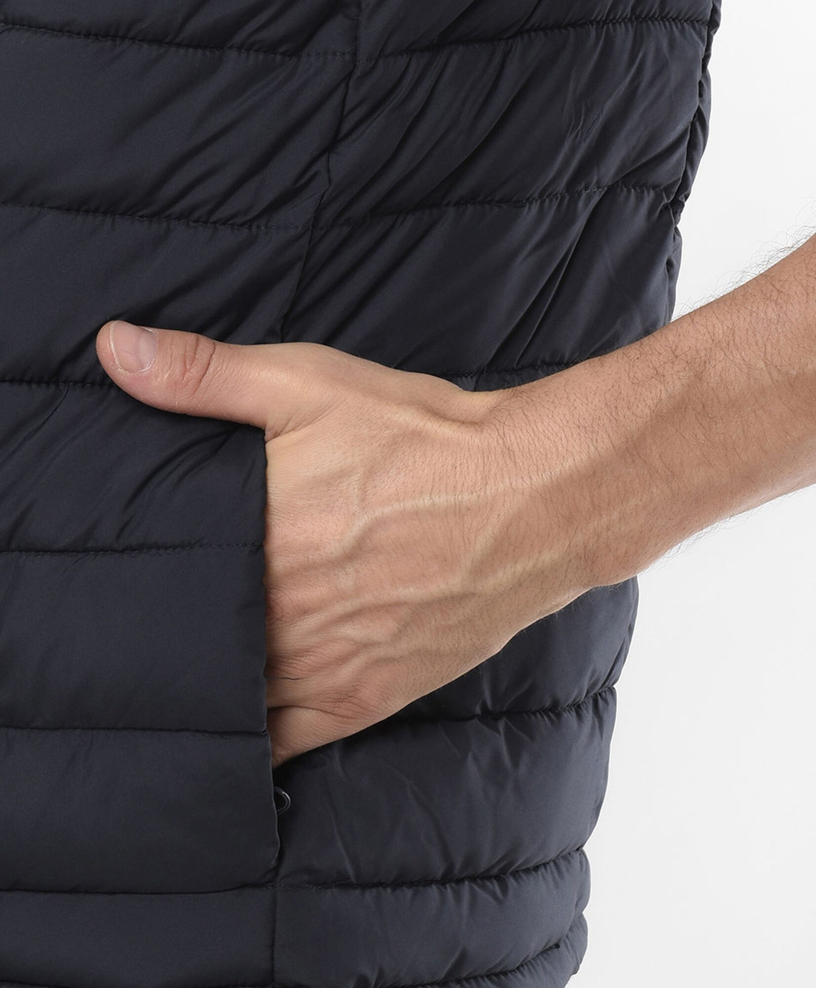 Parka hombre acolchada sin mangas Parka hombre acolchada sin mangas