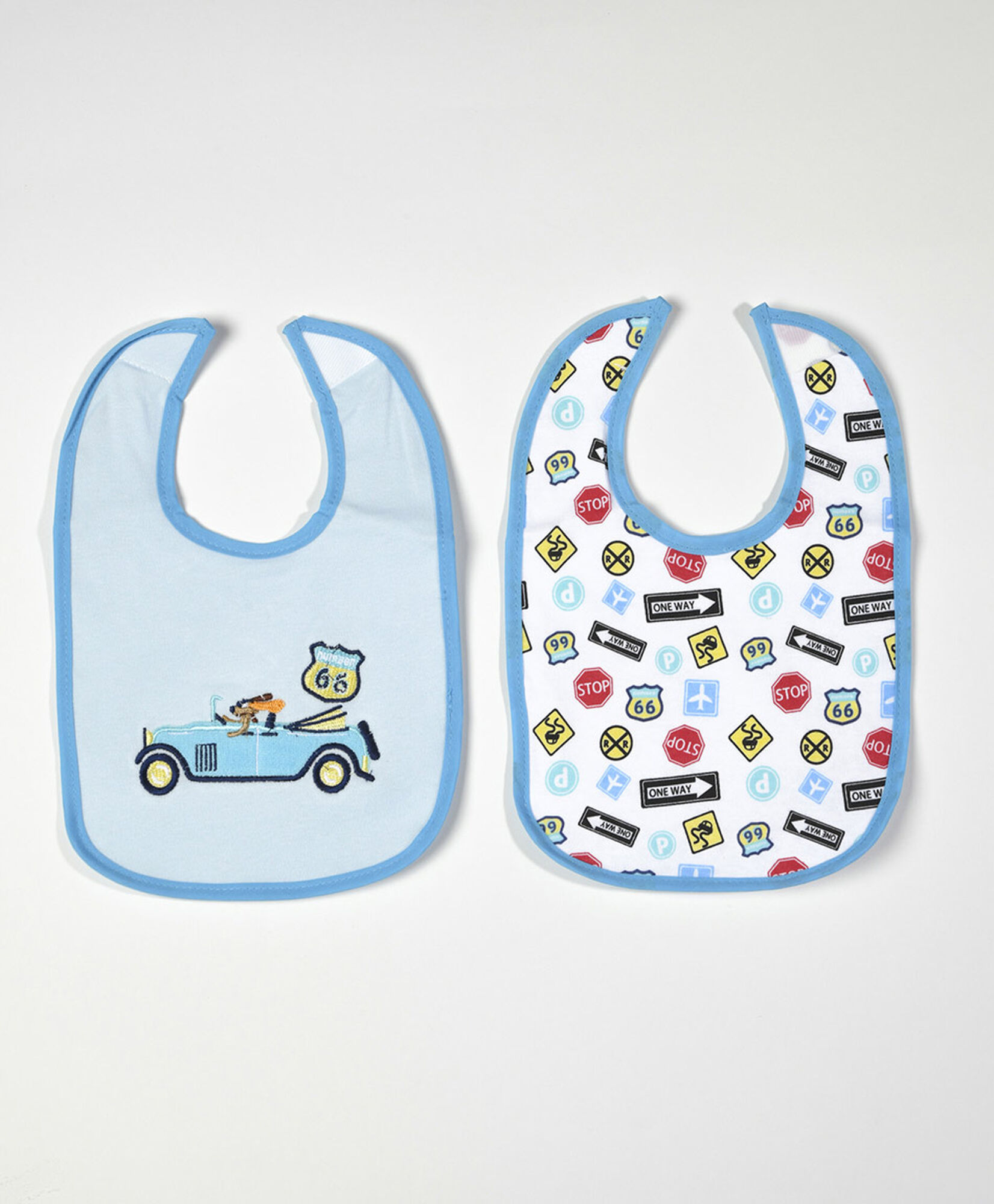 Pack 2 baberos bebé bicolor cocodrilo Pack 2 baberos bebé bicolor cocodrilo