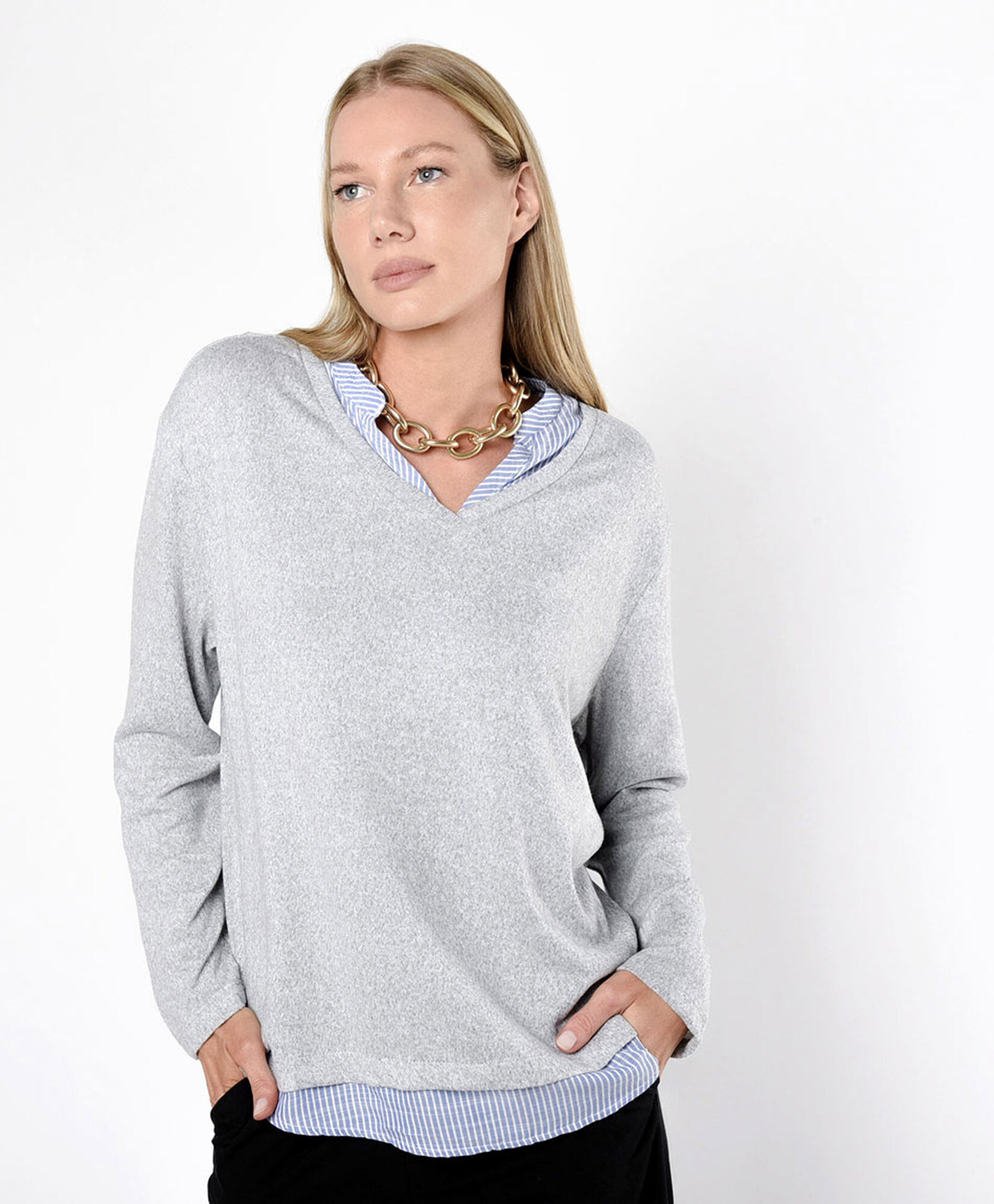 Polera mujer doble con blusa Polera mujer doble con blusa