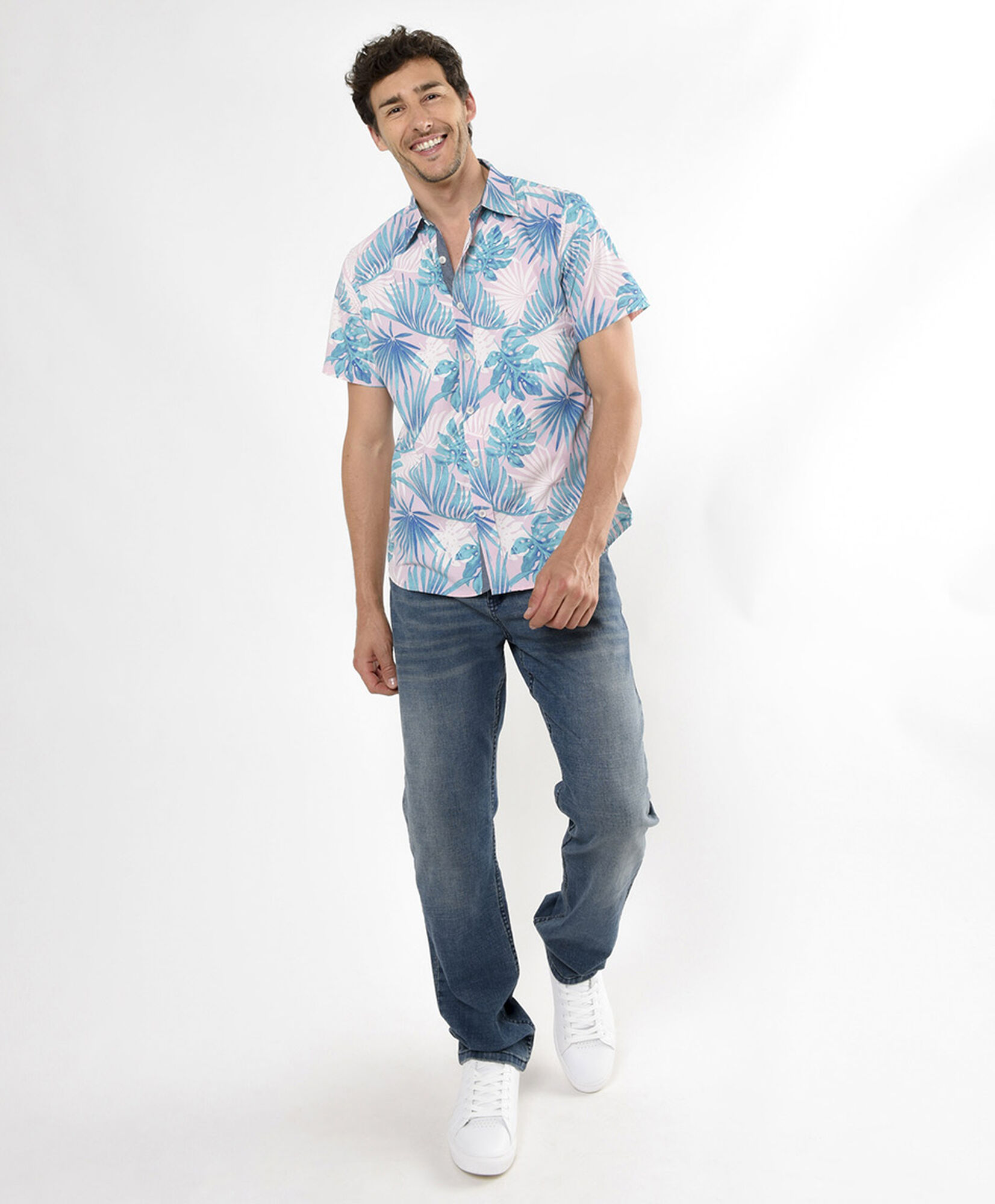 Camisa estampada tropical Camisa estampada tropical
