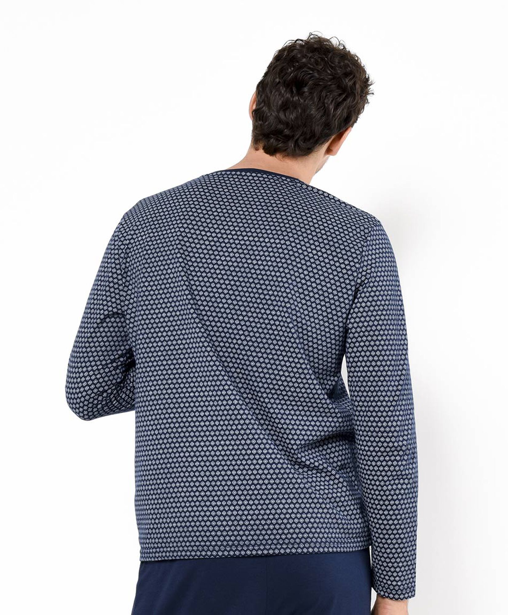 Pijama hombre estampado azul Pijama hombre estampado azul