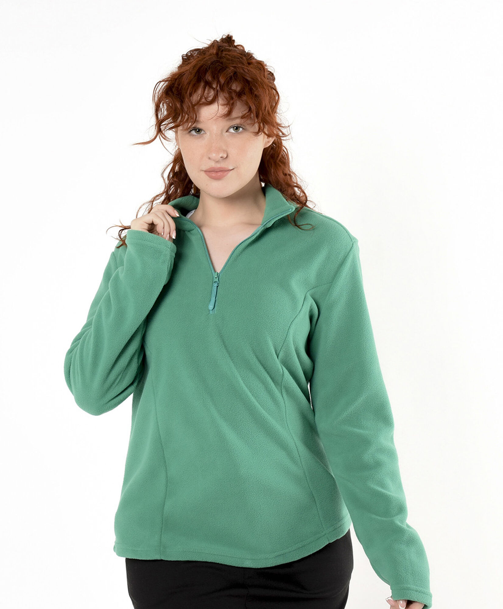 Polera mujer polar medio cierre Polera mujer polar medio cierre