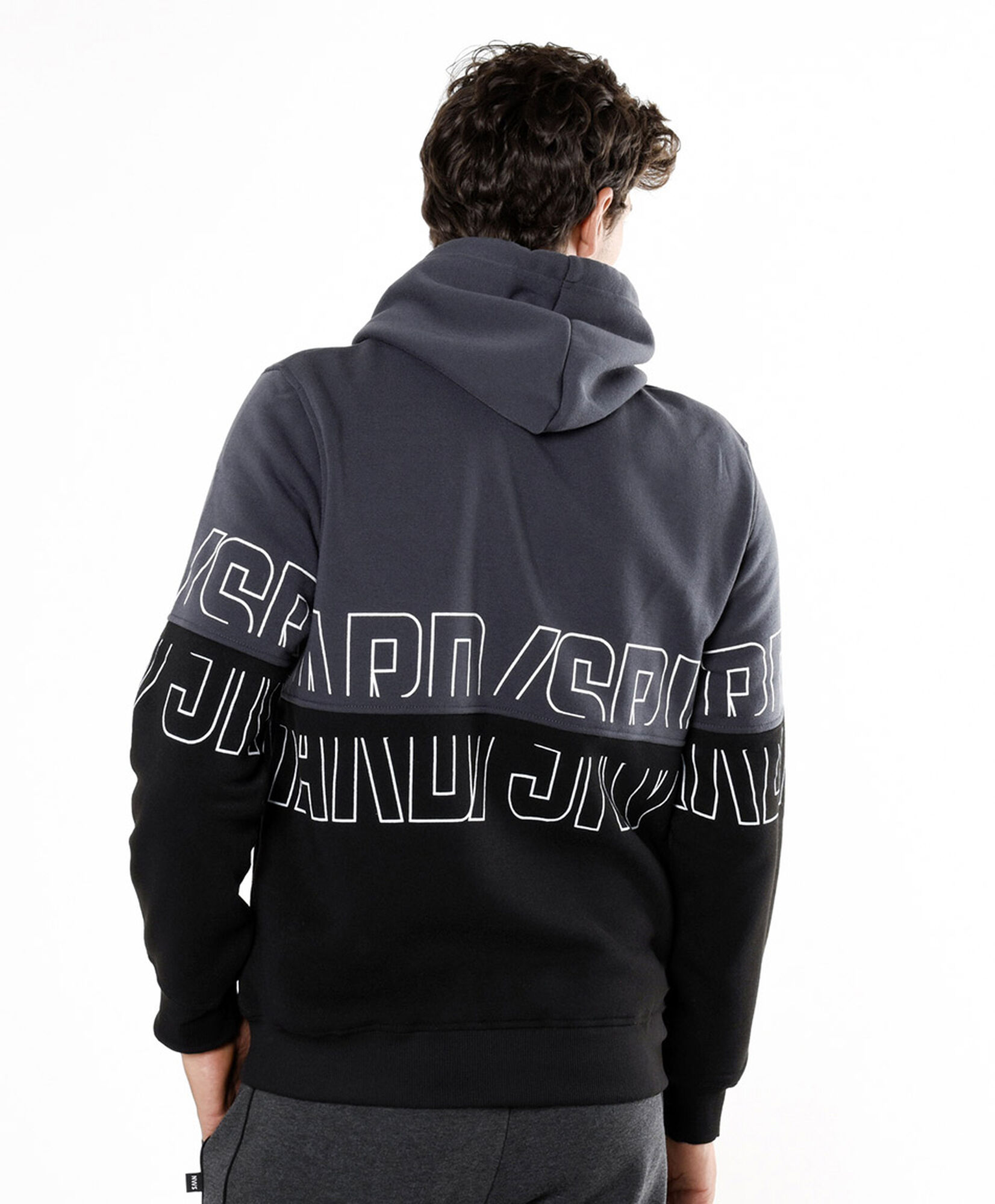 Polerón deportivo hombre bicolor frase Polerón deportivo hombre bicolor frase