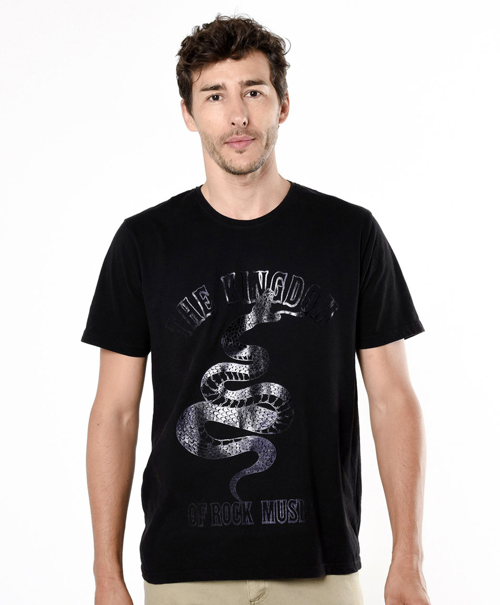 Polera hombre estampado serpiente Polera hombre estampado serpiente