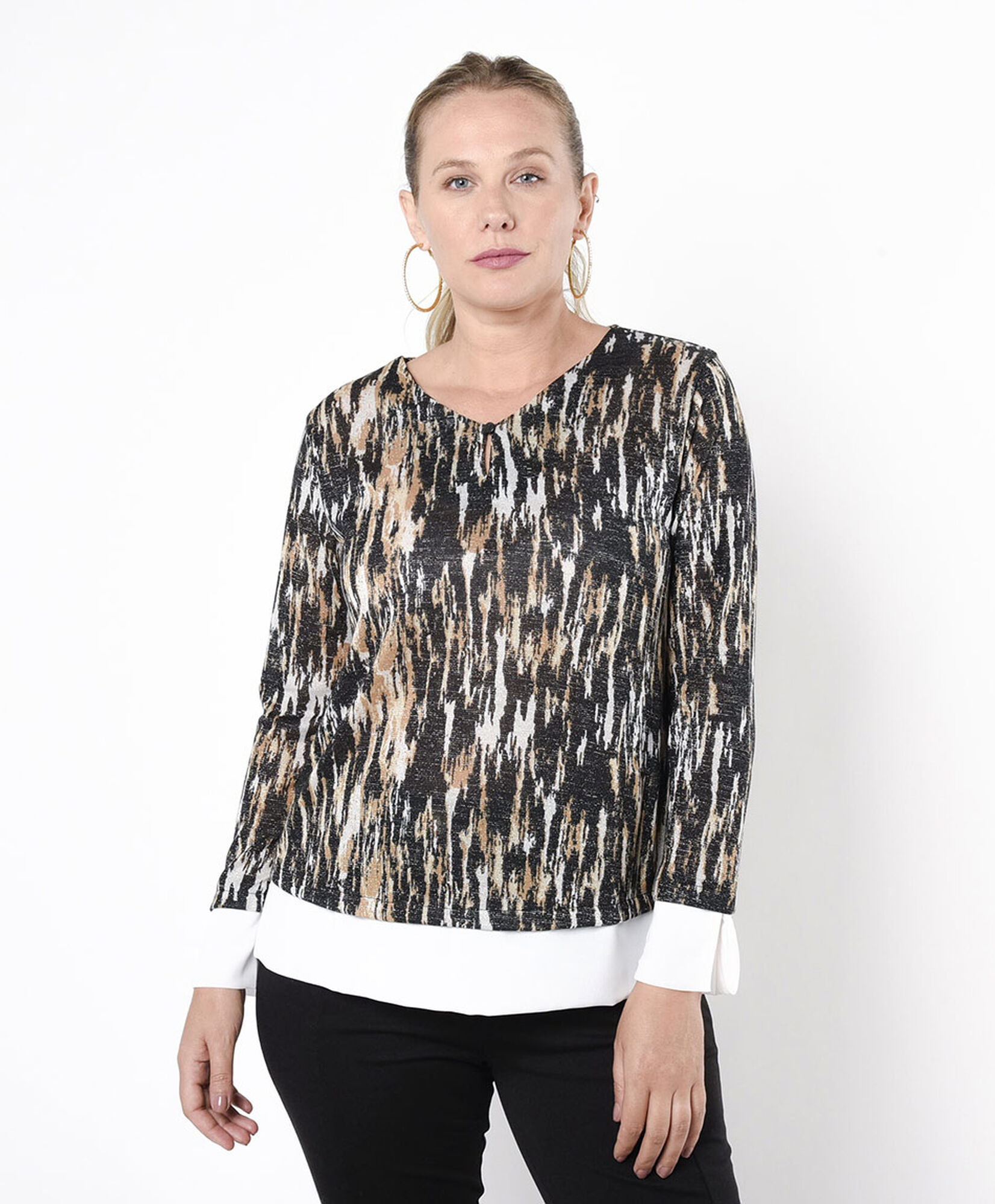 Polera mujer doble brillos Polera mujer doble brillos