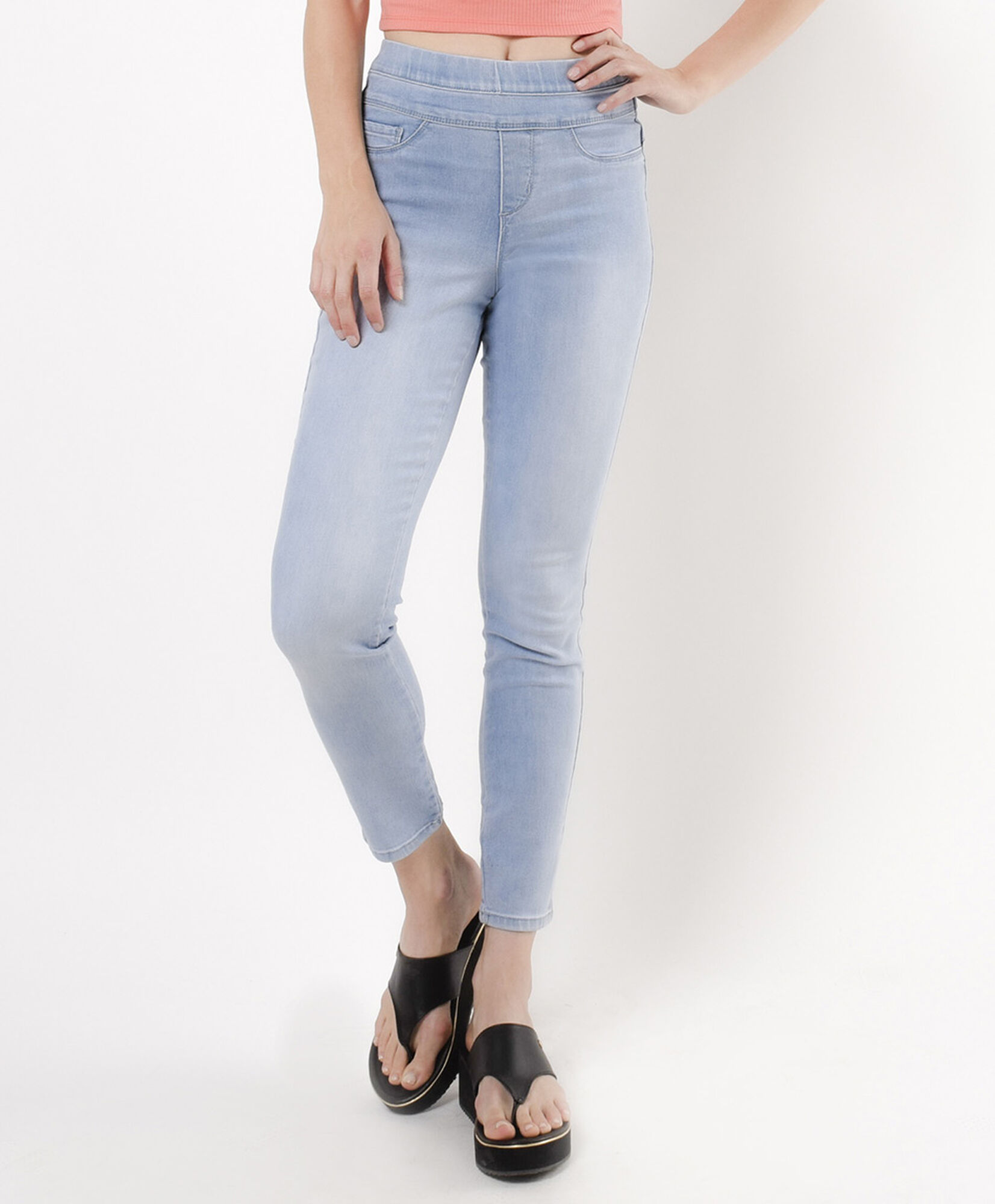 Jeans mujer leggins doble pretina skinny fit Jeans mujer leggins doble pretina skinny fit