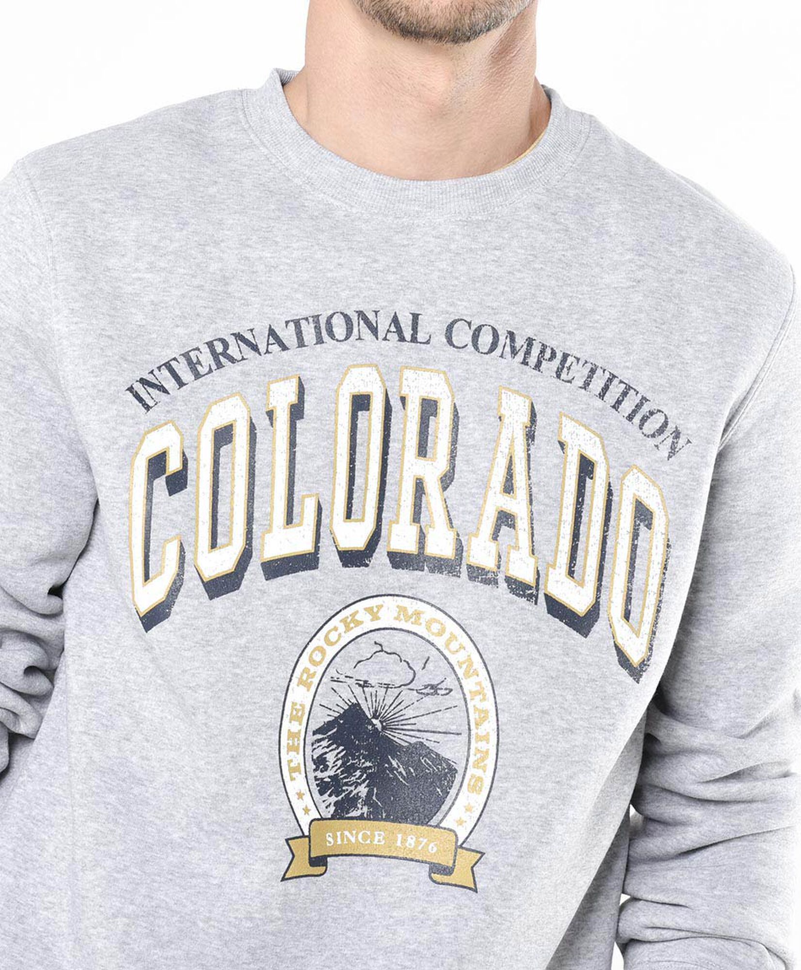 Polerón hombre estampado colorado Polerón hombre estampado colorado
