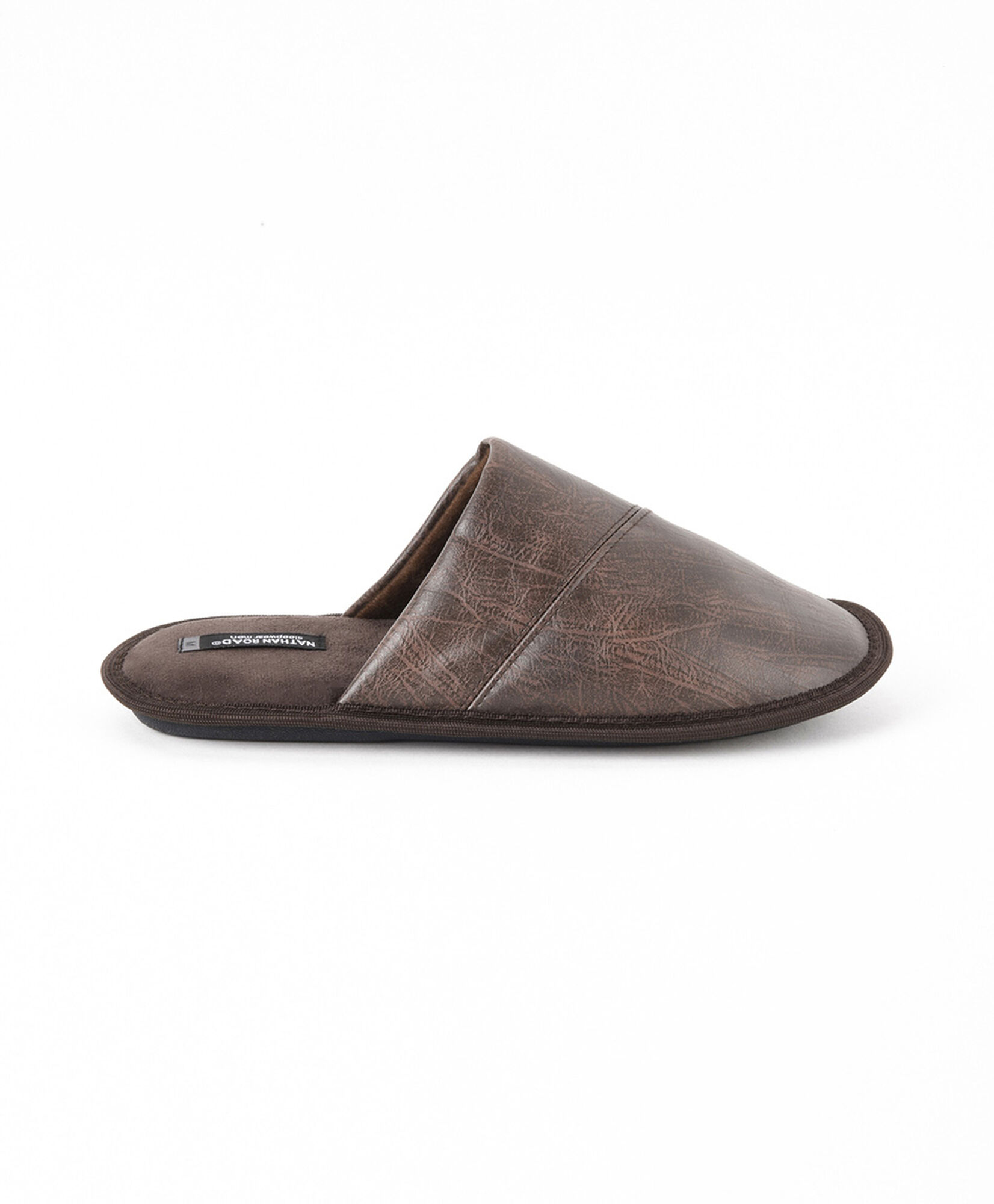 Pantufla hombre cuerina y gamuza Pantufla hombre cuerina y gamuza