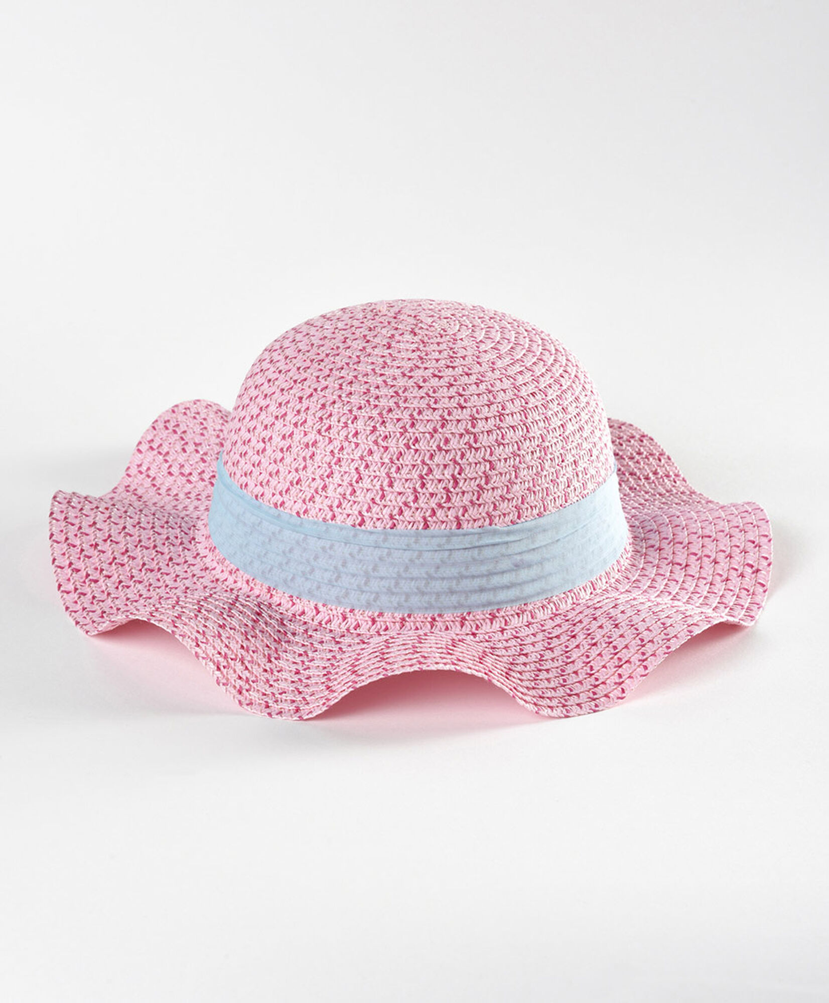 Sombrero niña ondulado cinta Sombrero niña ondulado cinta