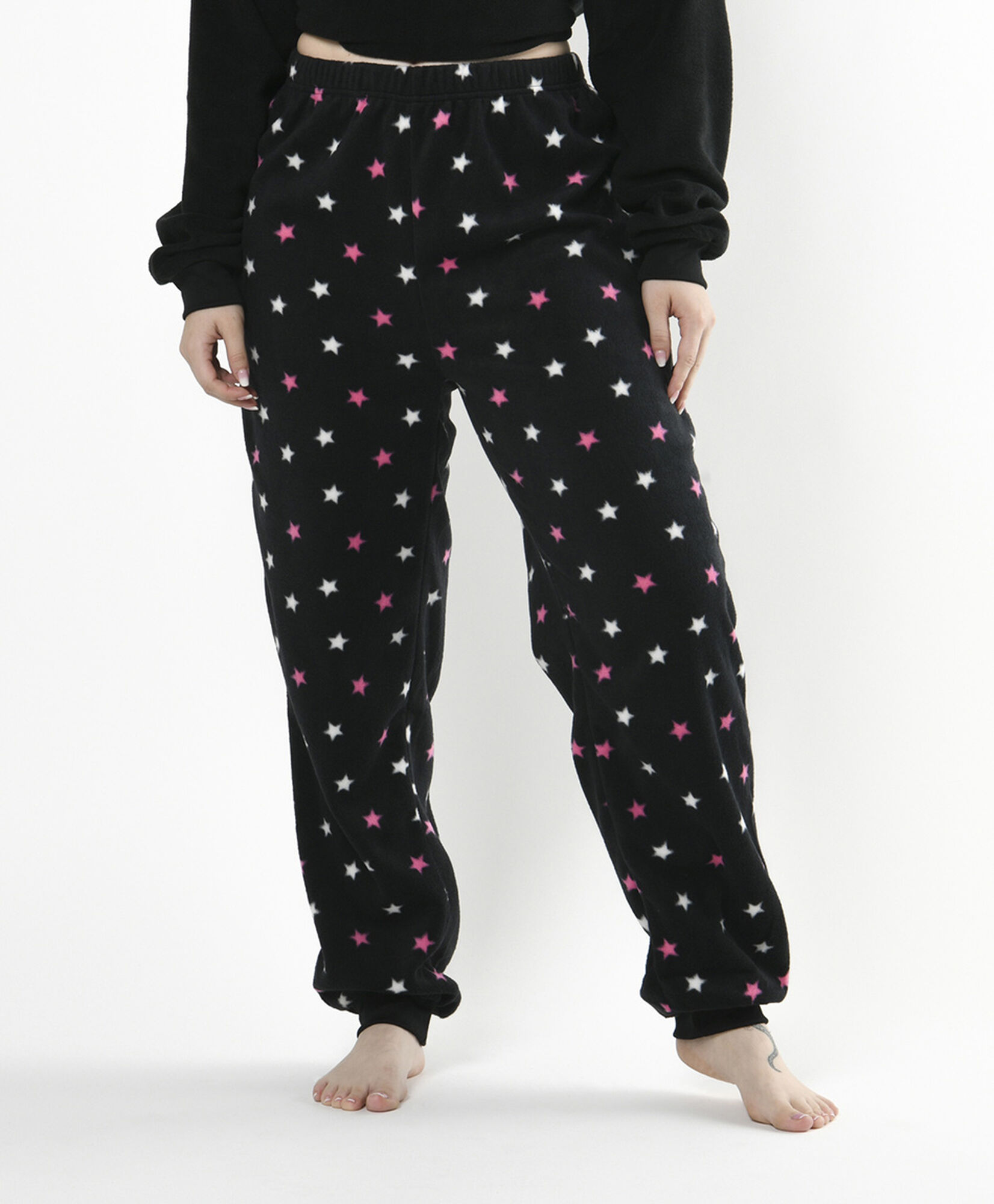 Pijama mujer polar gato negro estrellas Pijama mujer polar gato negro estrellas