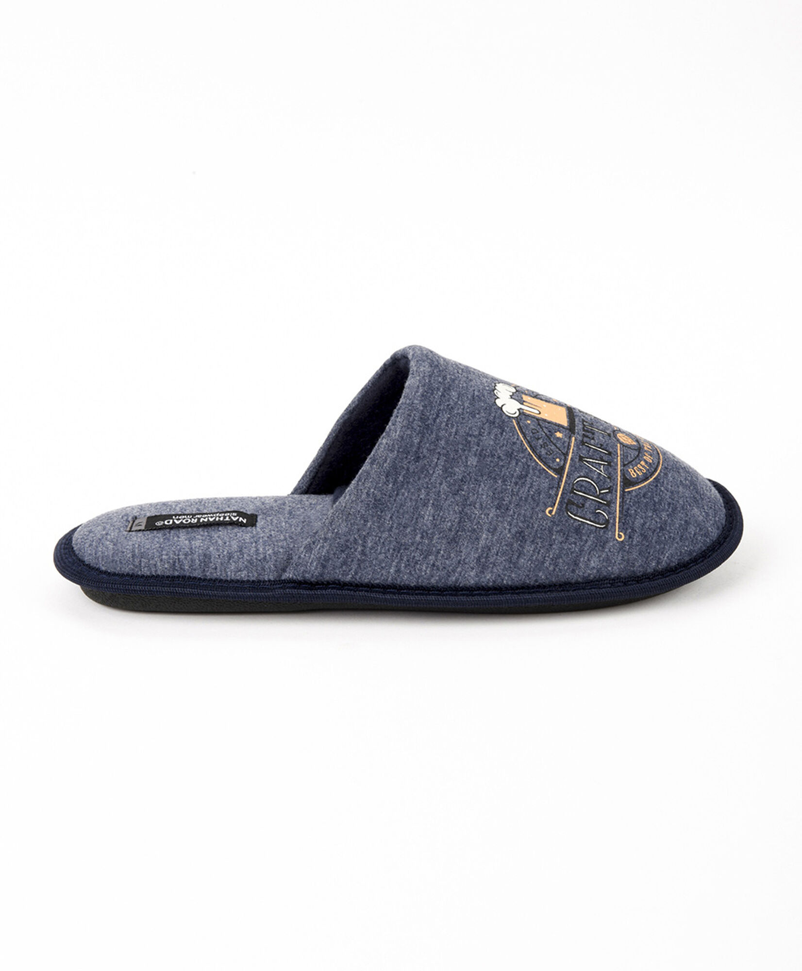 Pantufla hombre estampado vaso Pantufla hombre estampado vaso