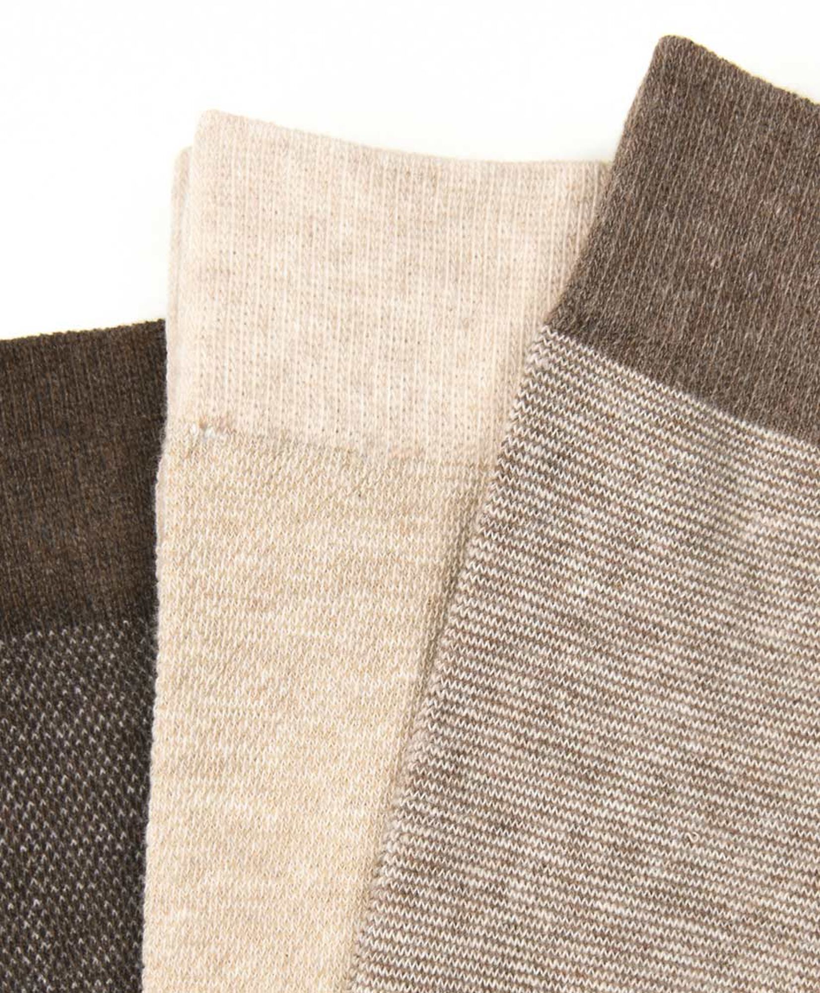 Pack 3 calcetines hombre café Pack 3 calcetines hombre café