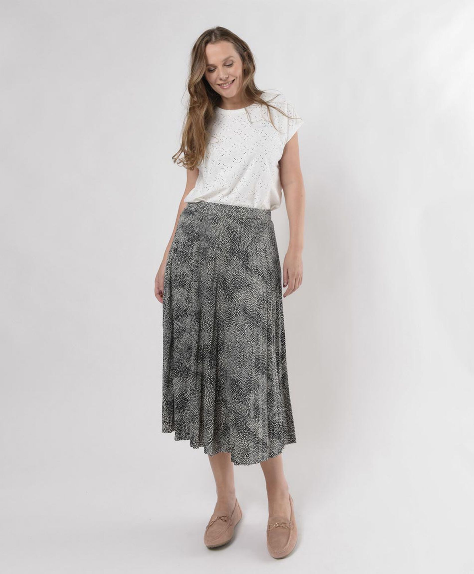 Falda mujer animal print midi Falda mujer animal print midi