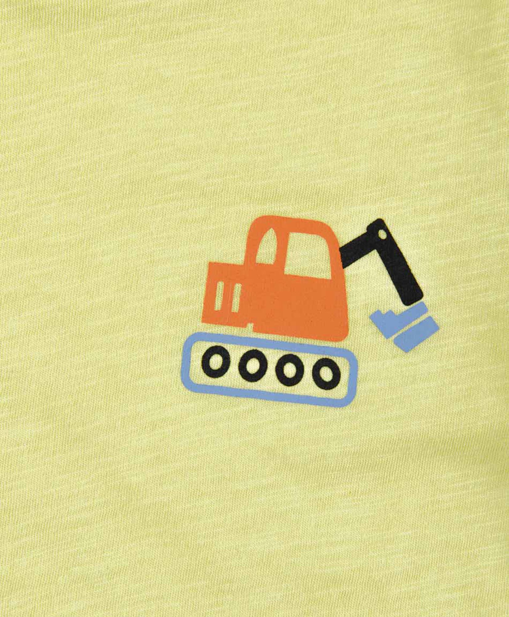 Polera bebé auto amarilla Polera bebé auto amarilla