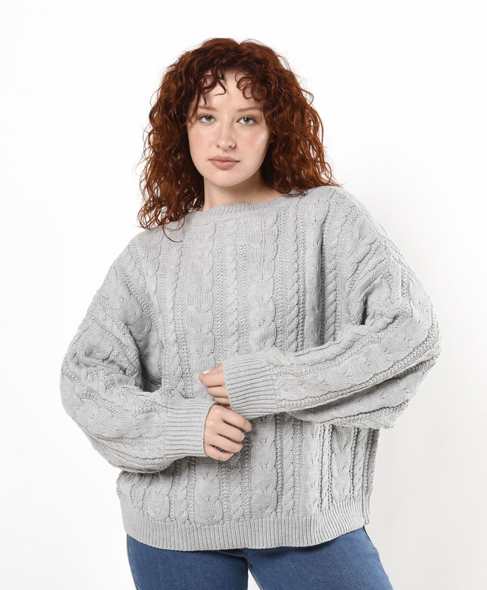 Sweater mujer trenzado oversize Sweater mujer trenzado oversize