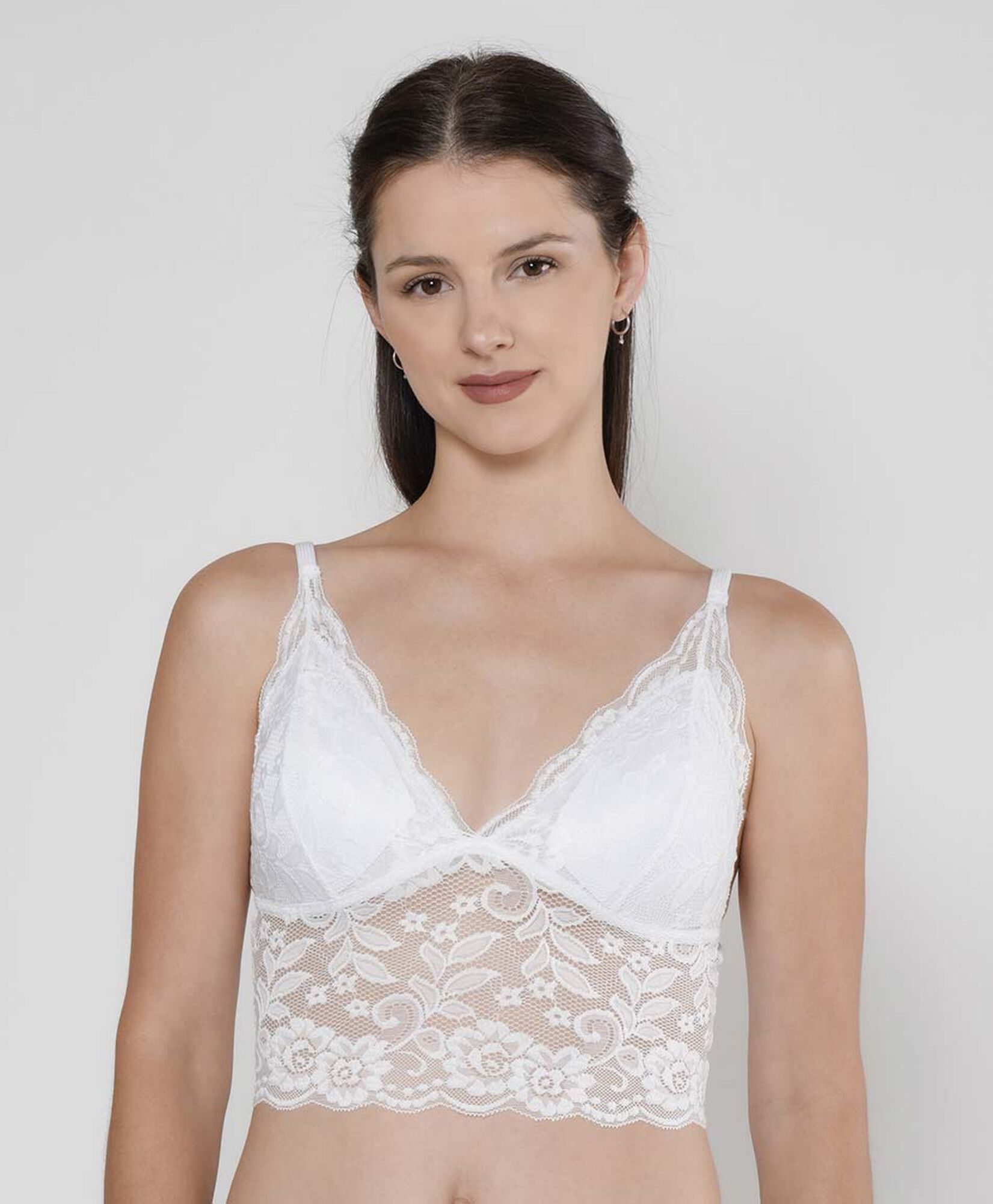 Bralette mujer espalda acanalada escote triángulo Bralette mujer espalda acanalada escote triángulo