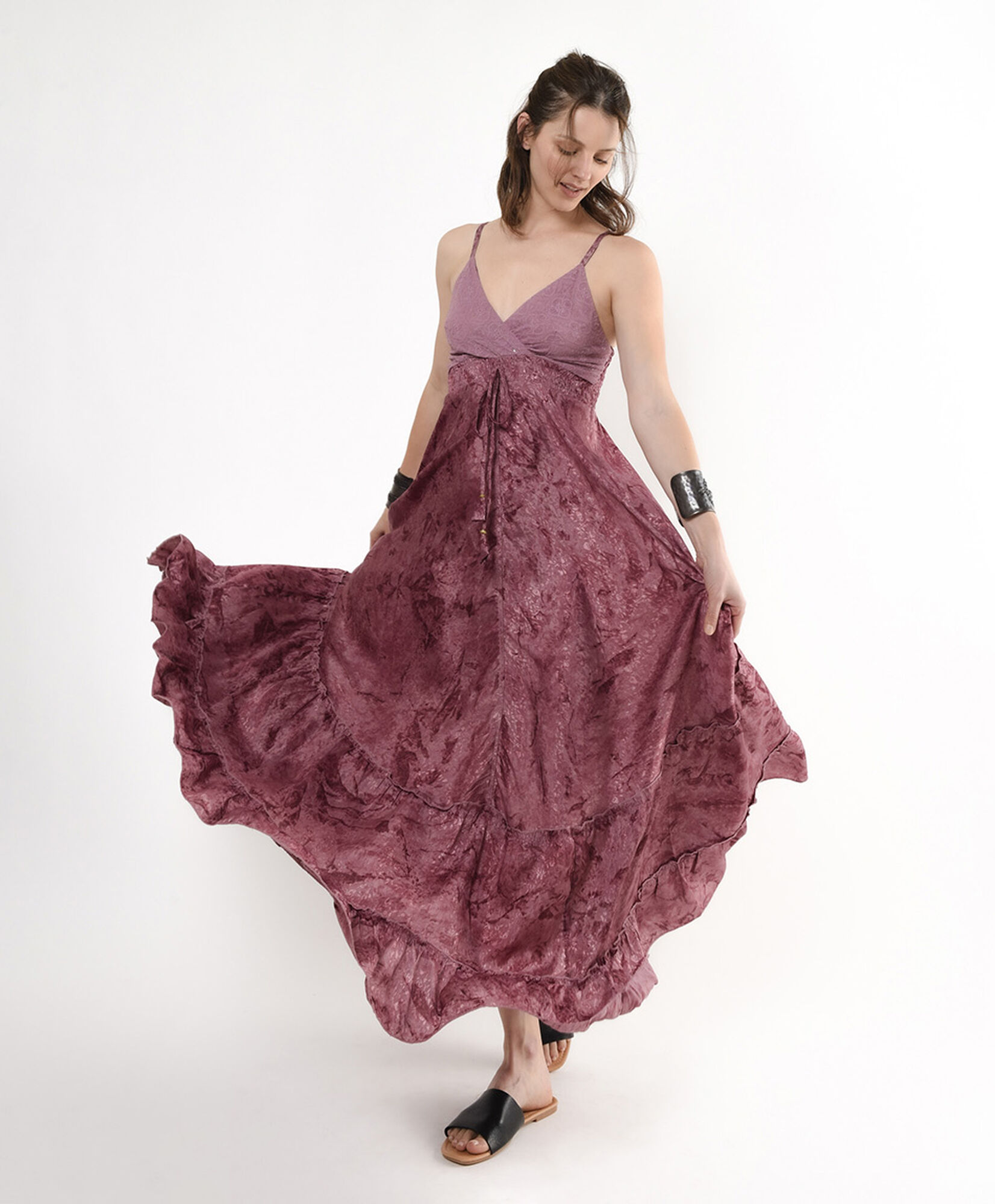 Vestido mujer largo diseño degradé Vestido mujer largo diseño degradé