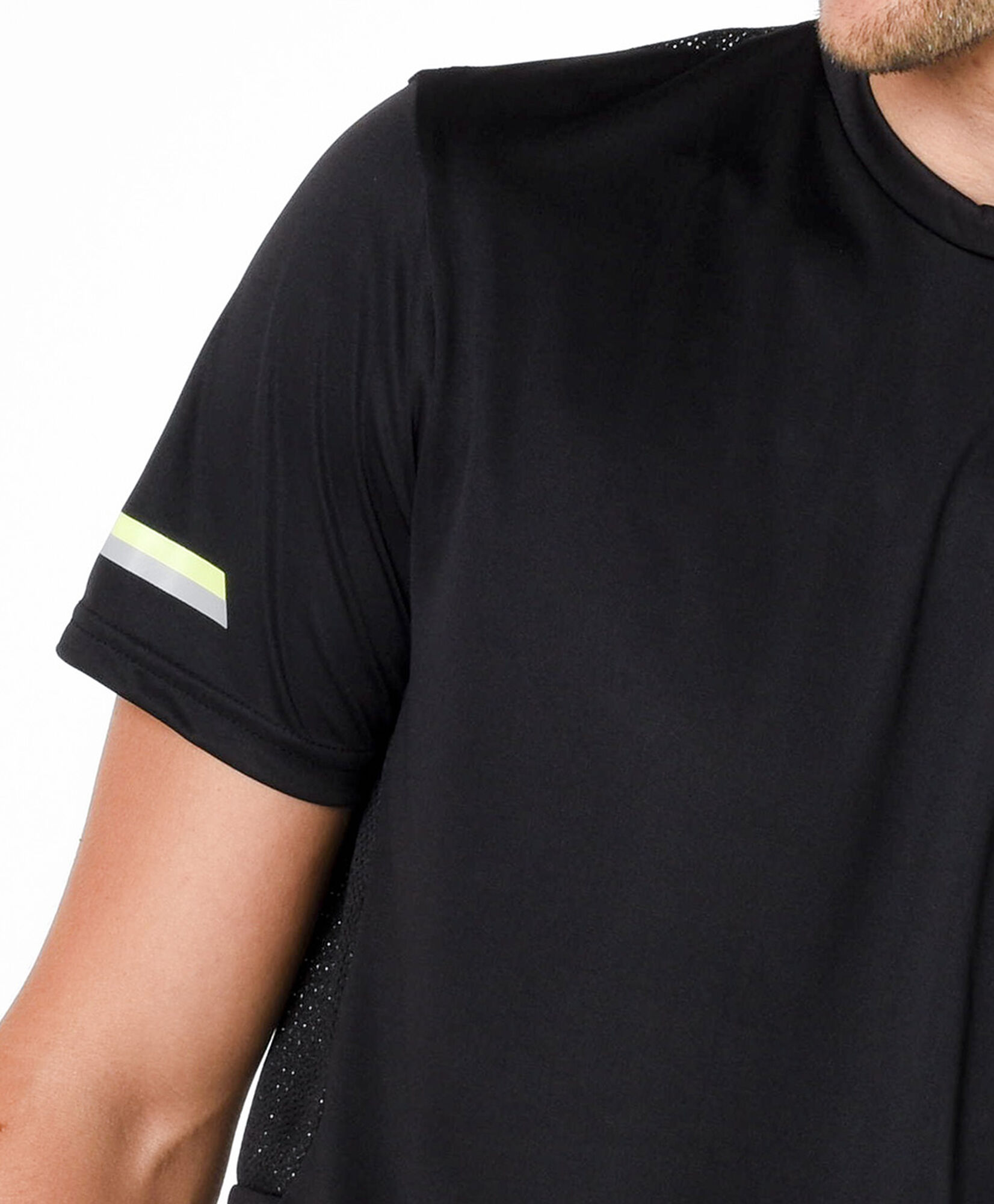 Polera deportiva hombre líneas bicolor Polera deportiva hombre líneas bicolor