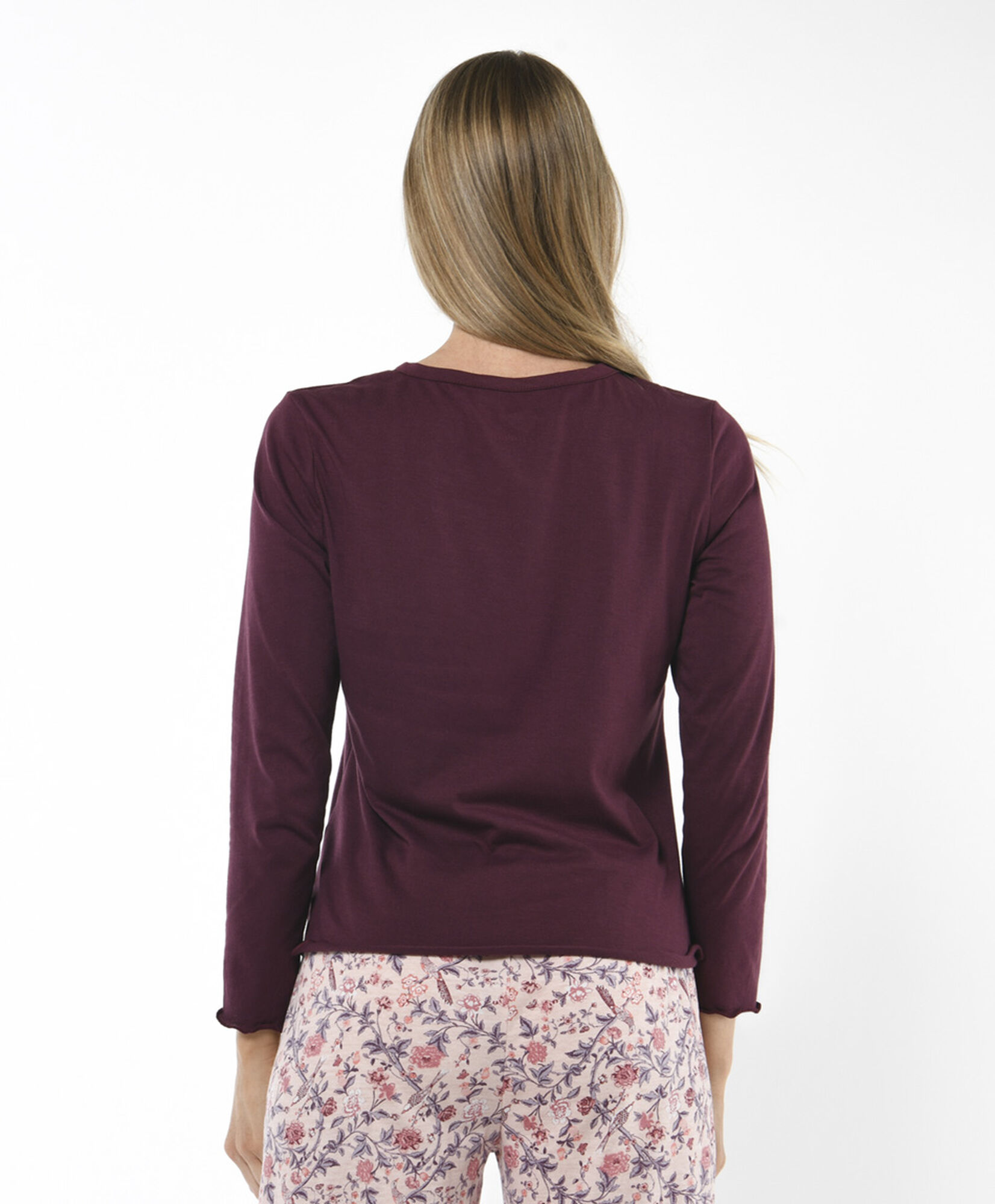Pijama mujer floreado bolsillo Pijama mujer floreado bolsillo