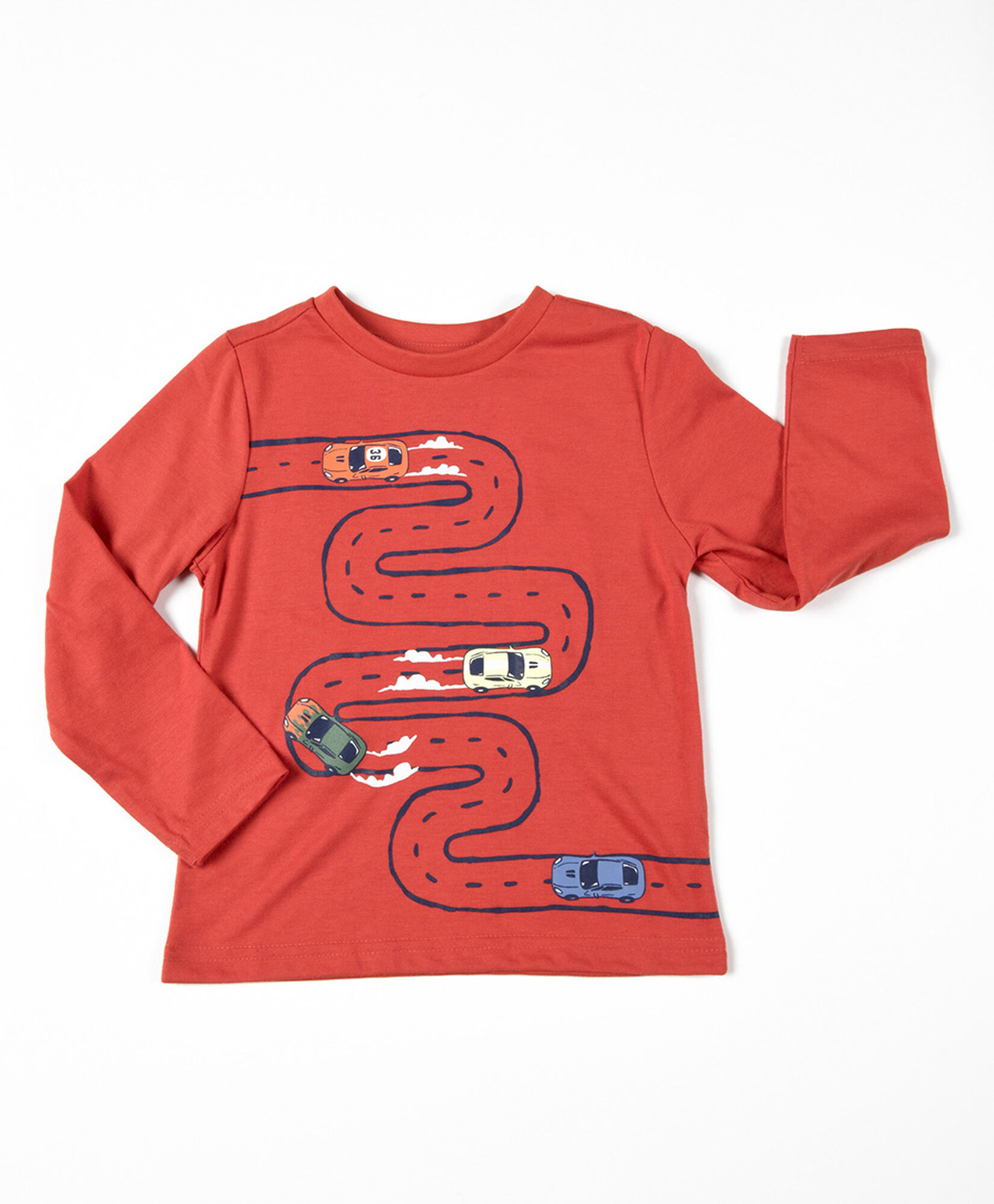 Polera bebé autos manga larga Polera bebé autos manga larga