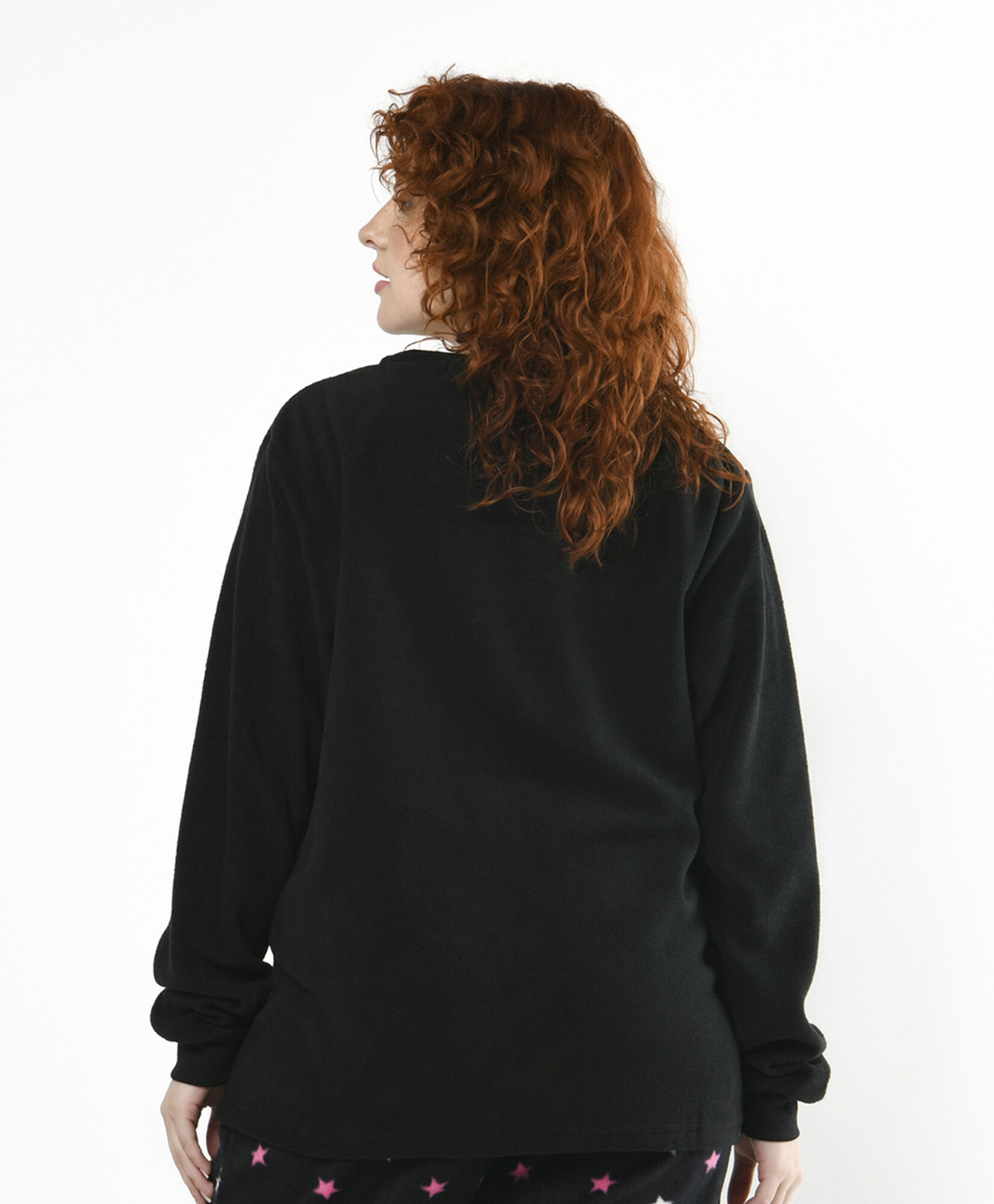 Pijama mujer polar gato negro estrellas Pijama mujer polar gato negro estrellas