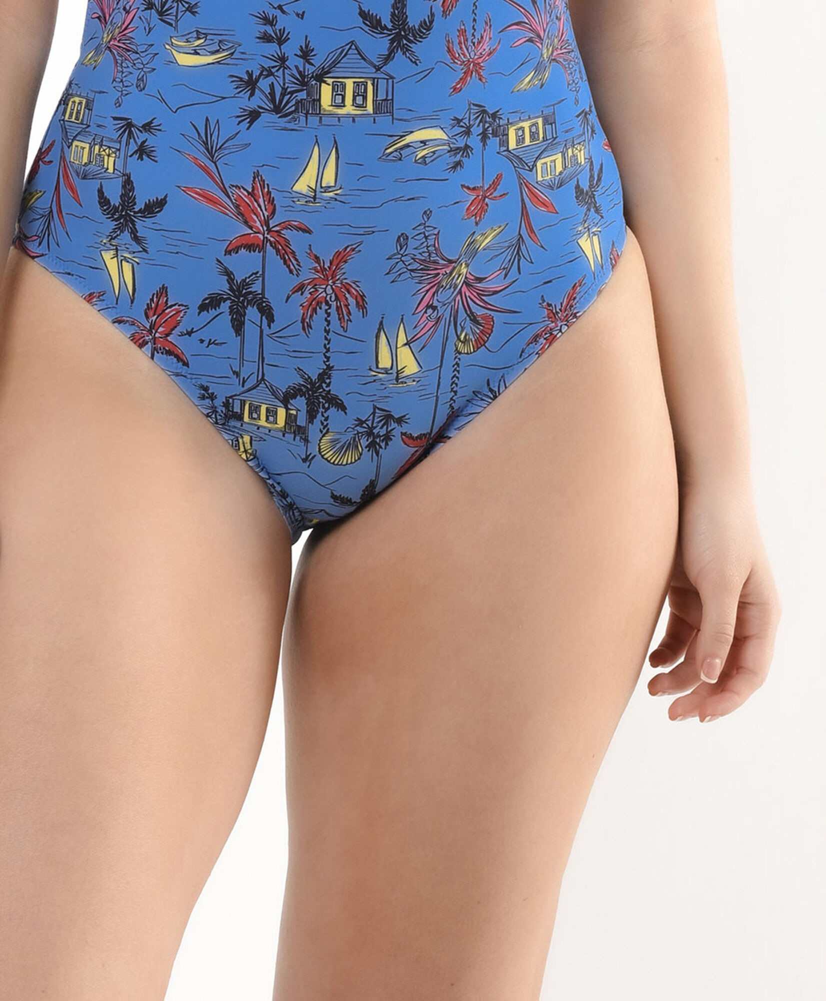 Traje de baño mujer estampado playa Traje de baño mujer estampado playa