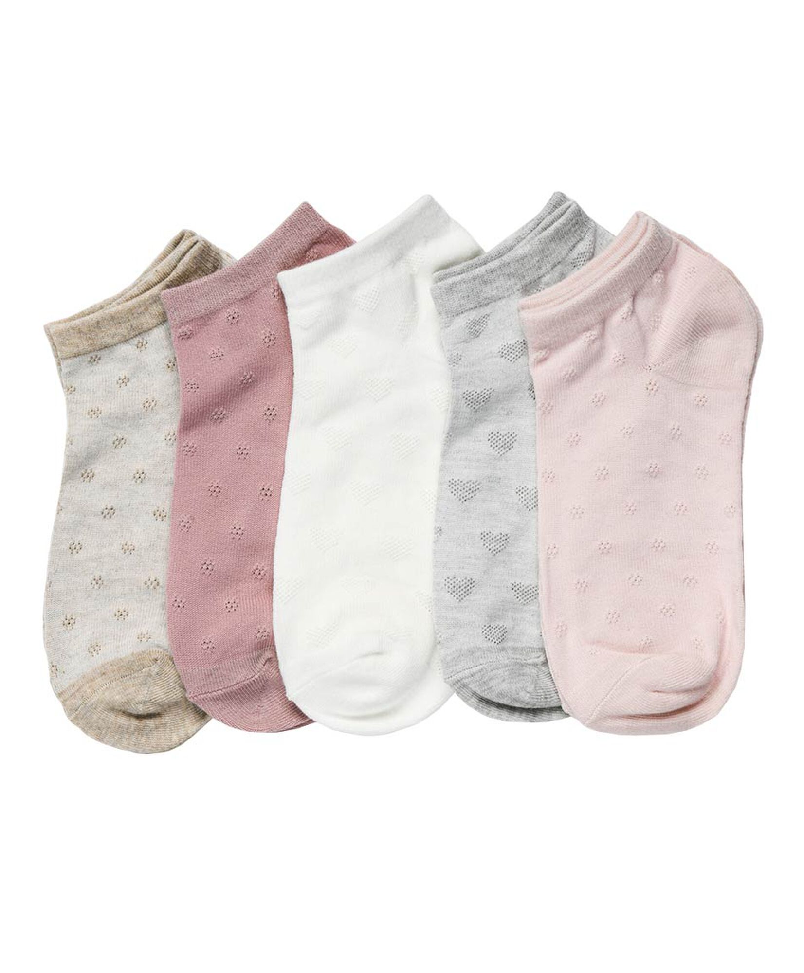 Pack 5 calcetines mujer calado corazones y flores Pack 5 calcetines mujer calado corazones y flores