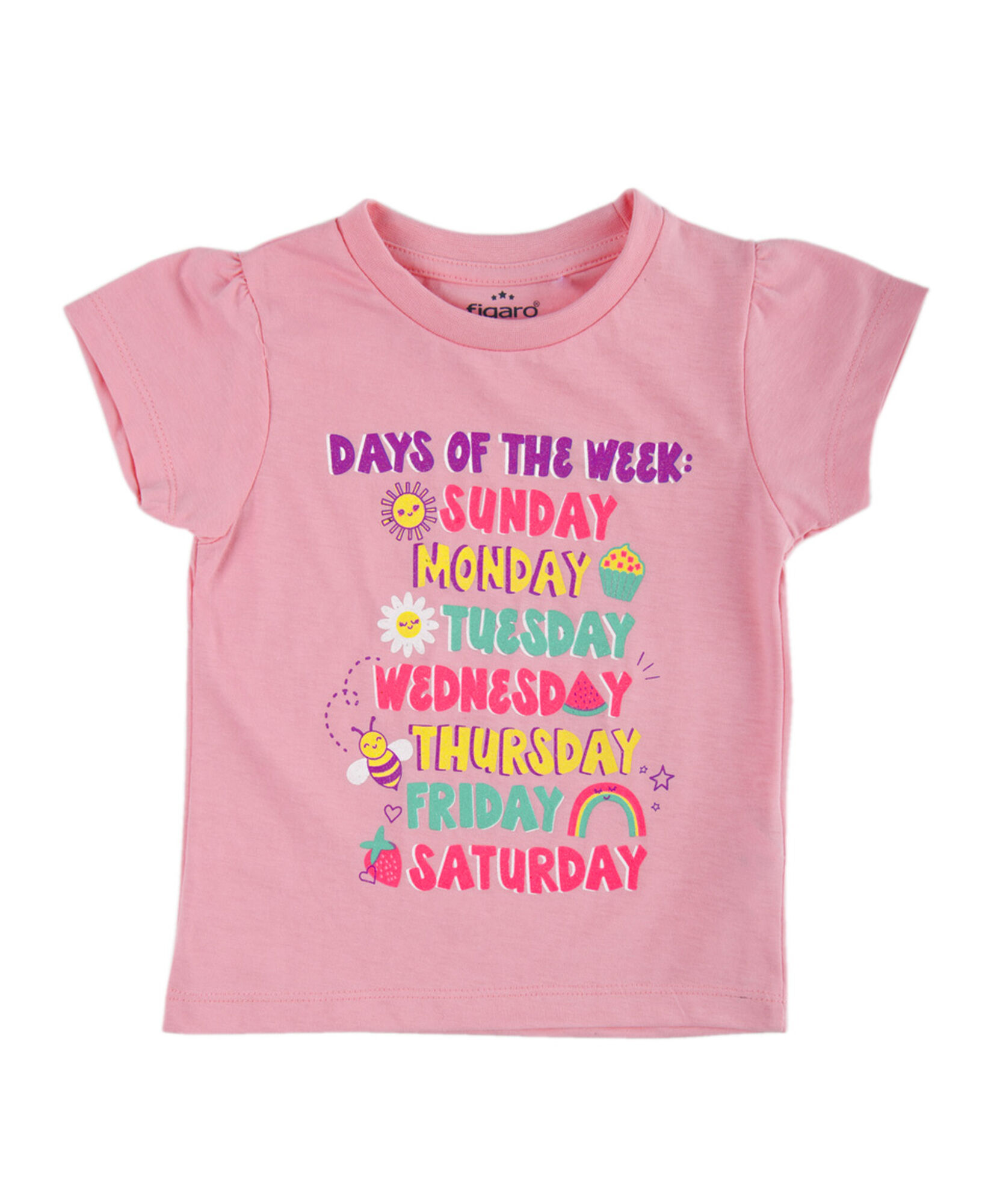 Polera bebé days of the week Polera bebé days of the week