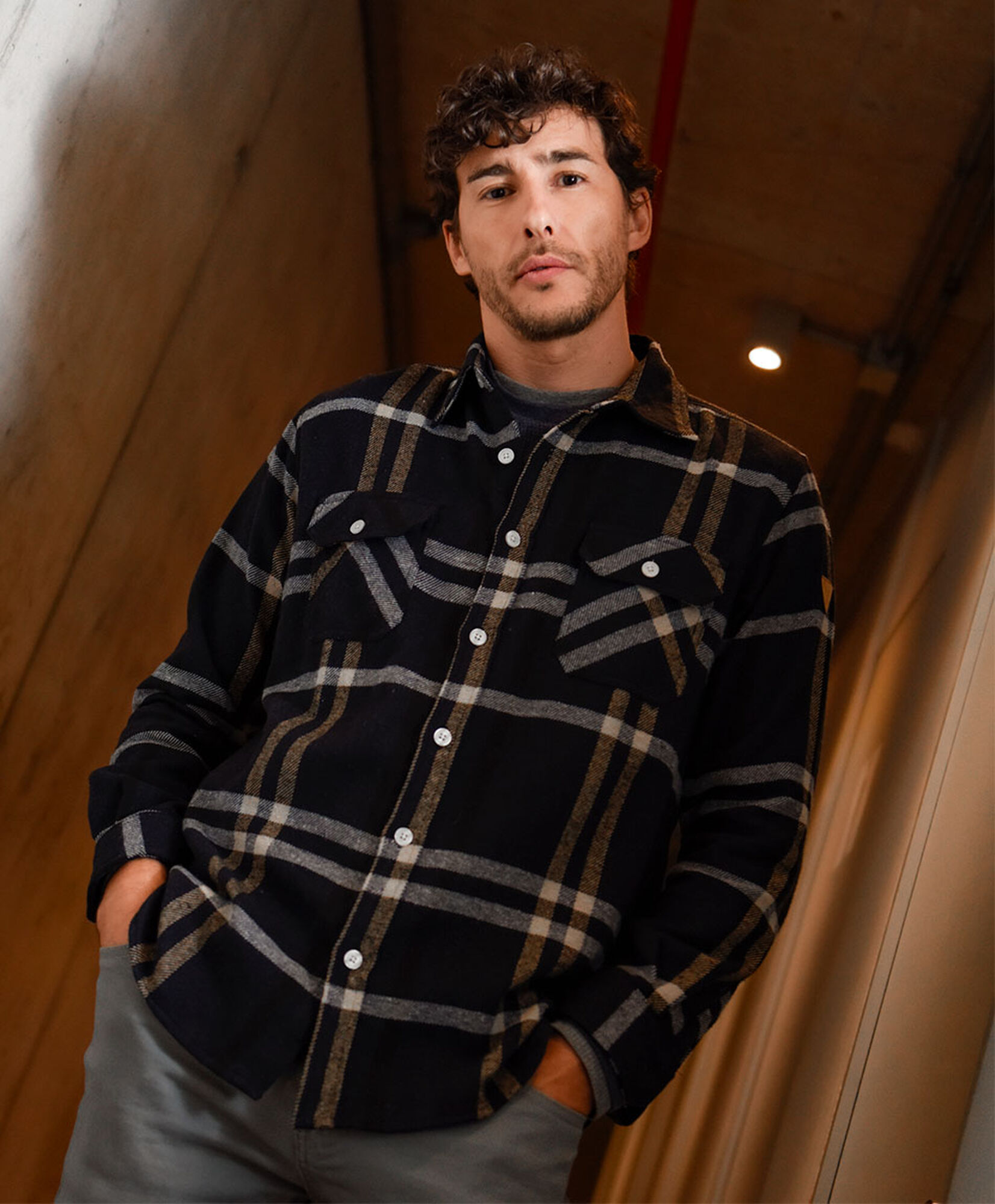 Camisa hombre leñadora bolsillos Camisa hombre leñadora bolsillos