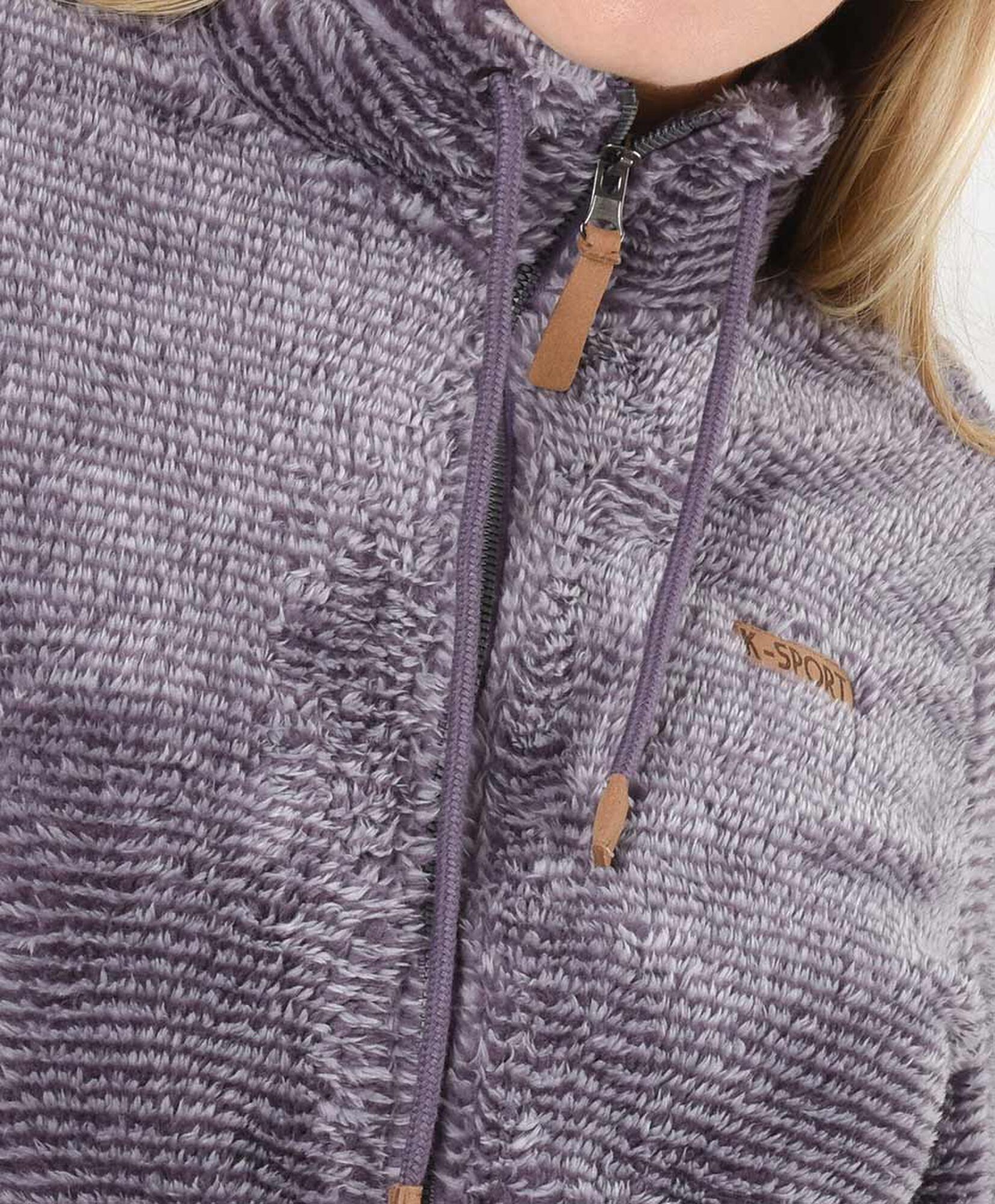 Polar deportivo mujer líneas morado Polar deportivo mujer líneas morado