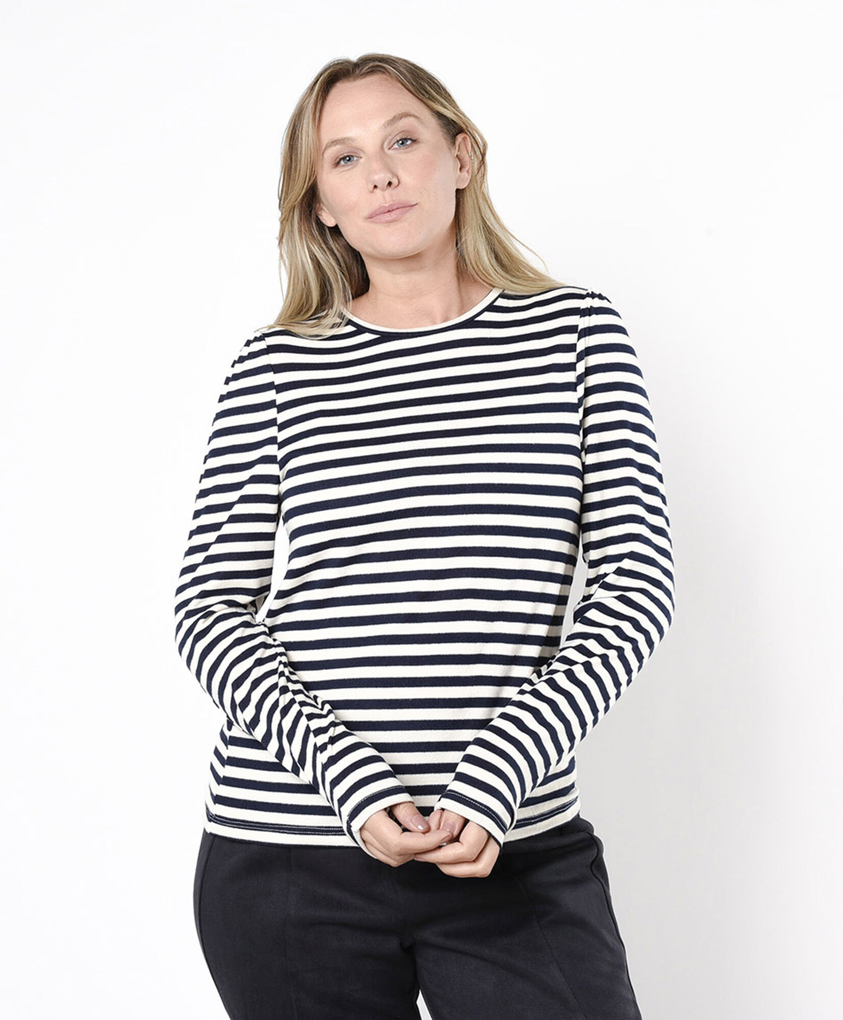 Polera mujer lanosa rayas Polera mujer lanosa rayas