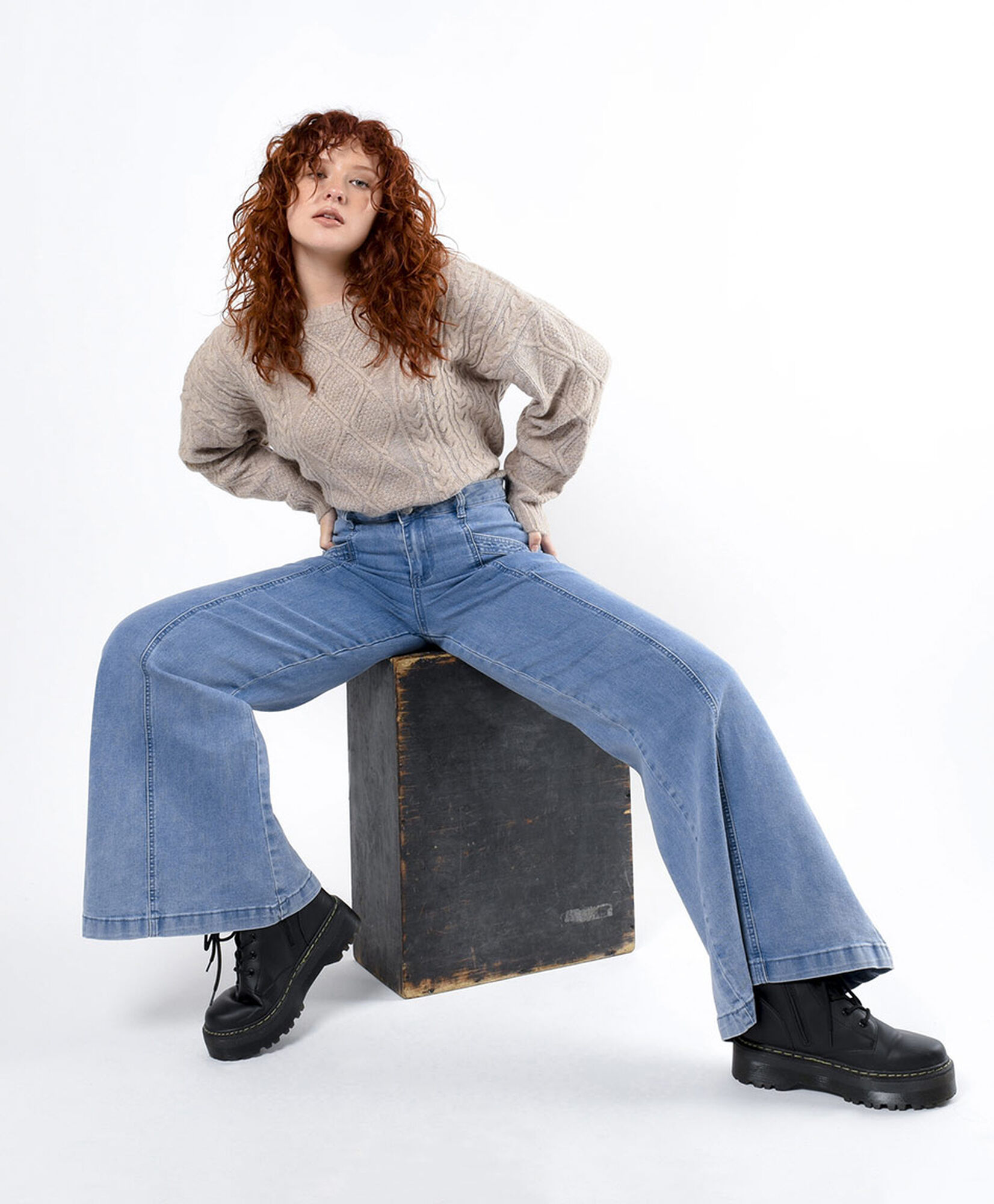 Jeans mujer cortes wide Jeans mujer cortes wide